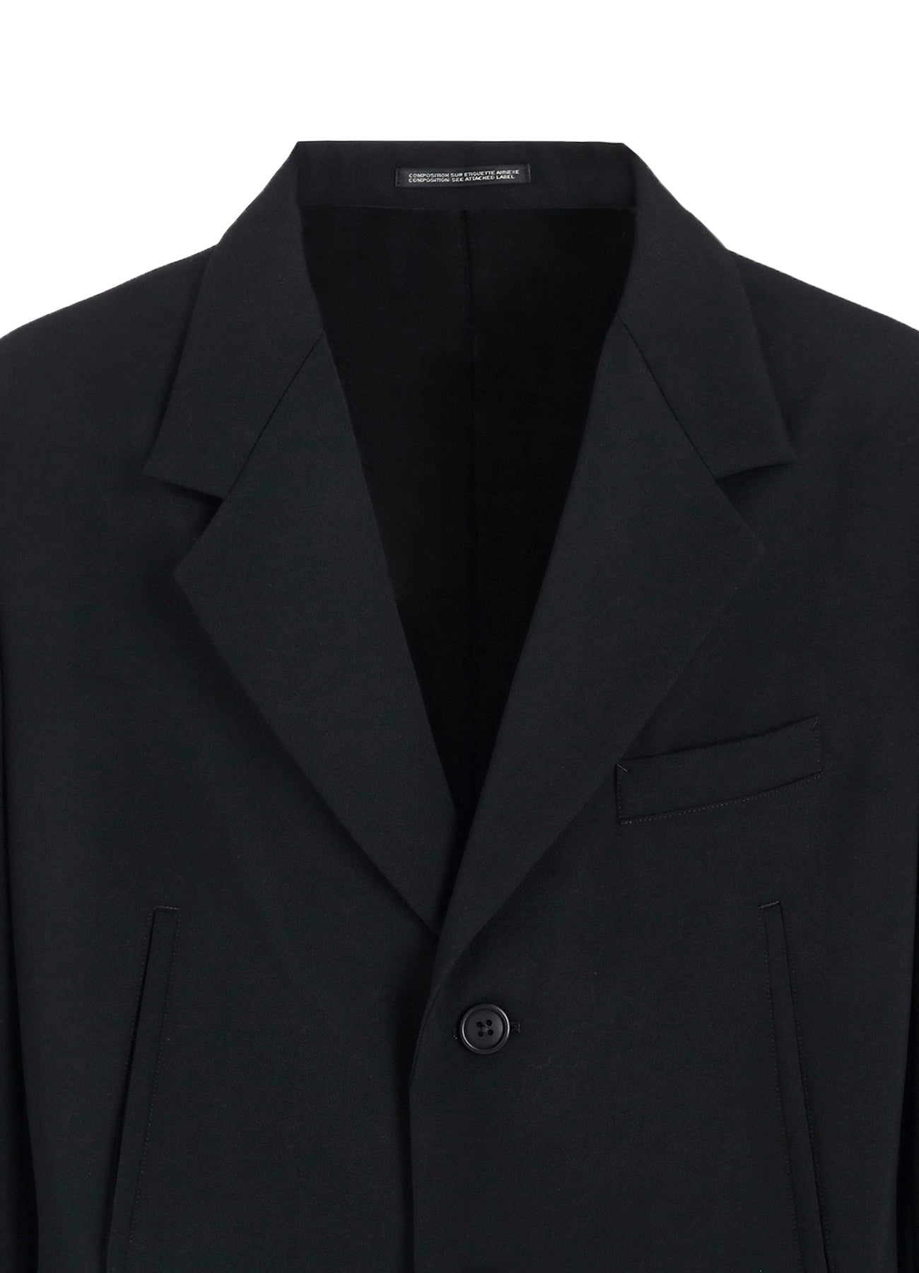 2/60 Wool Gabardine Single Long Jacket for Women - Classic Elegant Outerwear for Office, Business, and Formal Occasions