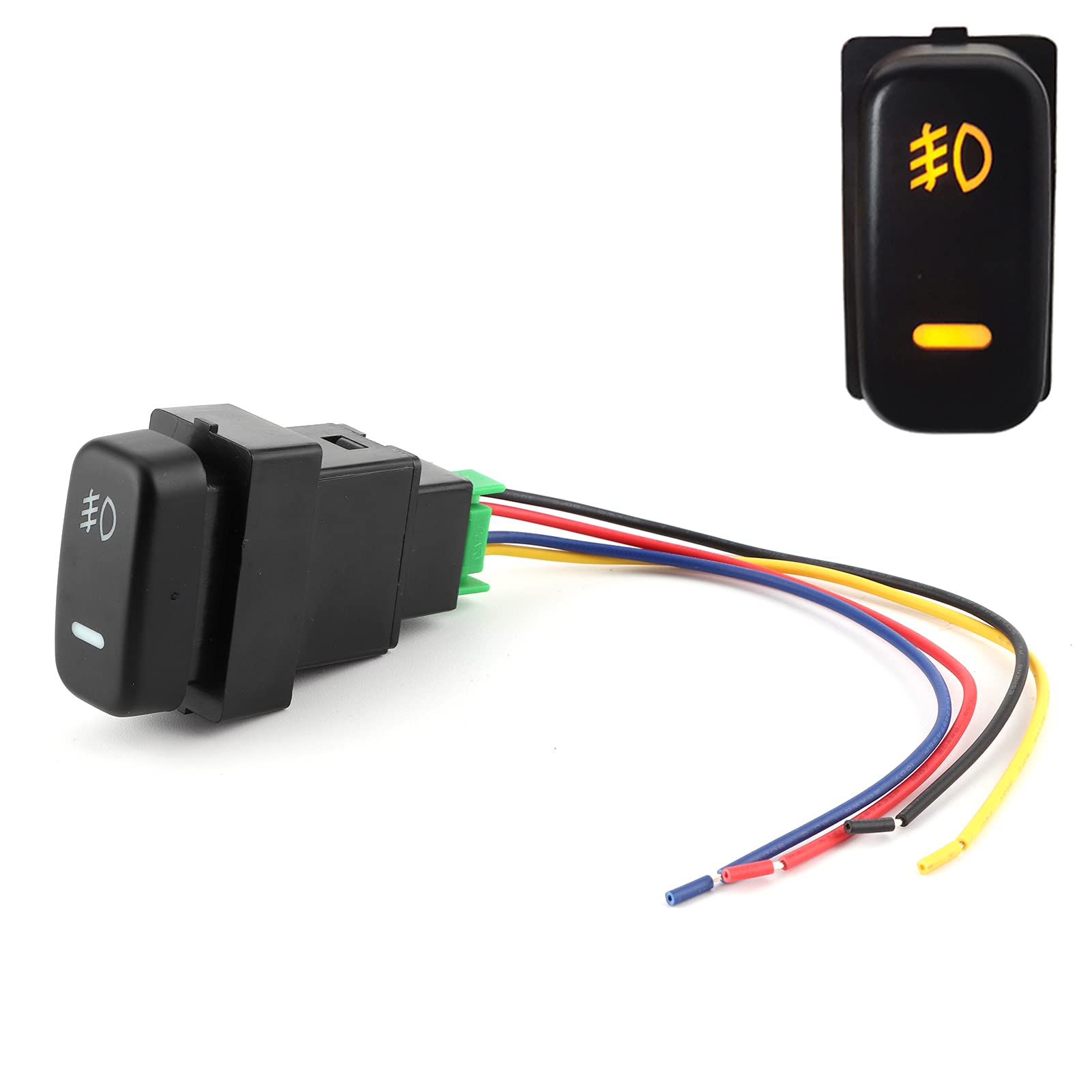 Mitsubishi Pajero Lancer Outlander Triton Fog Light Switch Replacement - Durable Foglight Control Button for Off-Road Driving & Night Visibility