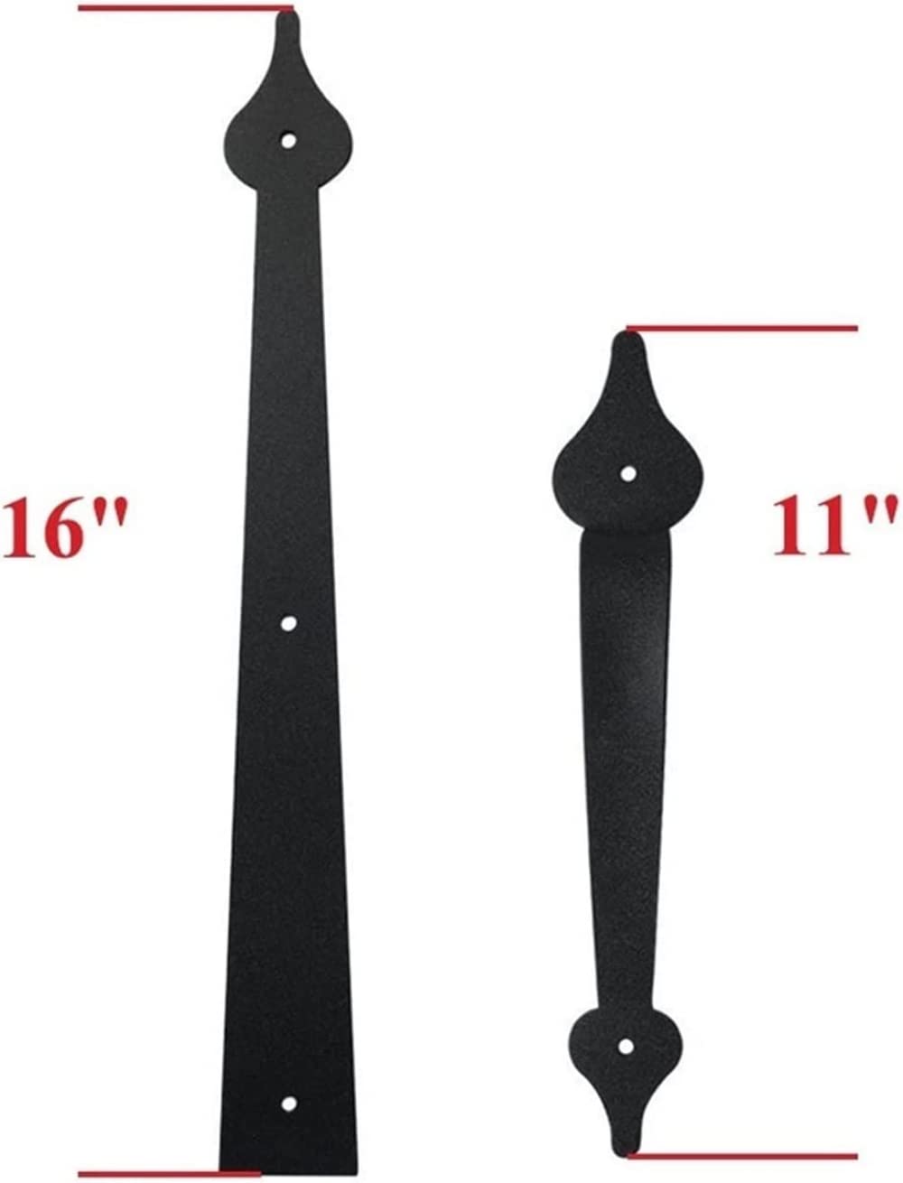 Modern House Numbers 8-Piece Set with Decorative Hinges & 4 Handles - Carriage Style Garage & Sliding Door Hardware Kit - Durable Outdoor Mailbox Numbers for Home, Farmhouse, and Garden Gate Installation