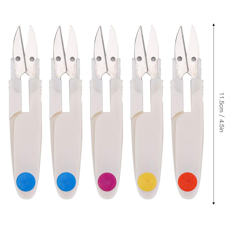 Portable U-Shape Thread Clippers - Professional Sewing Scissors for Embroidery, Cross Stitch & Tailoring | Sharp Thread Cutter for Fabric, Clothes & Craft Projects | Perfect for Quilting, DIY Sewing & Handmade Garments