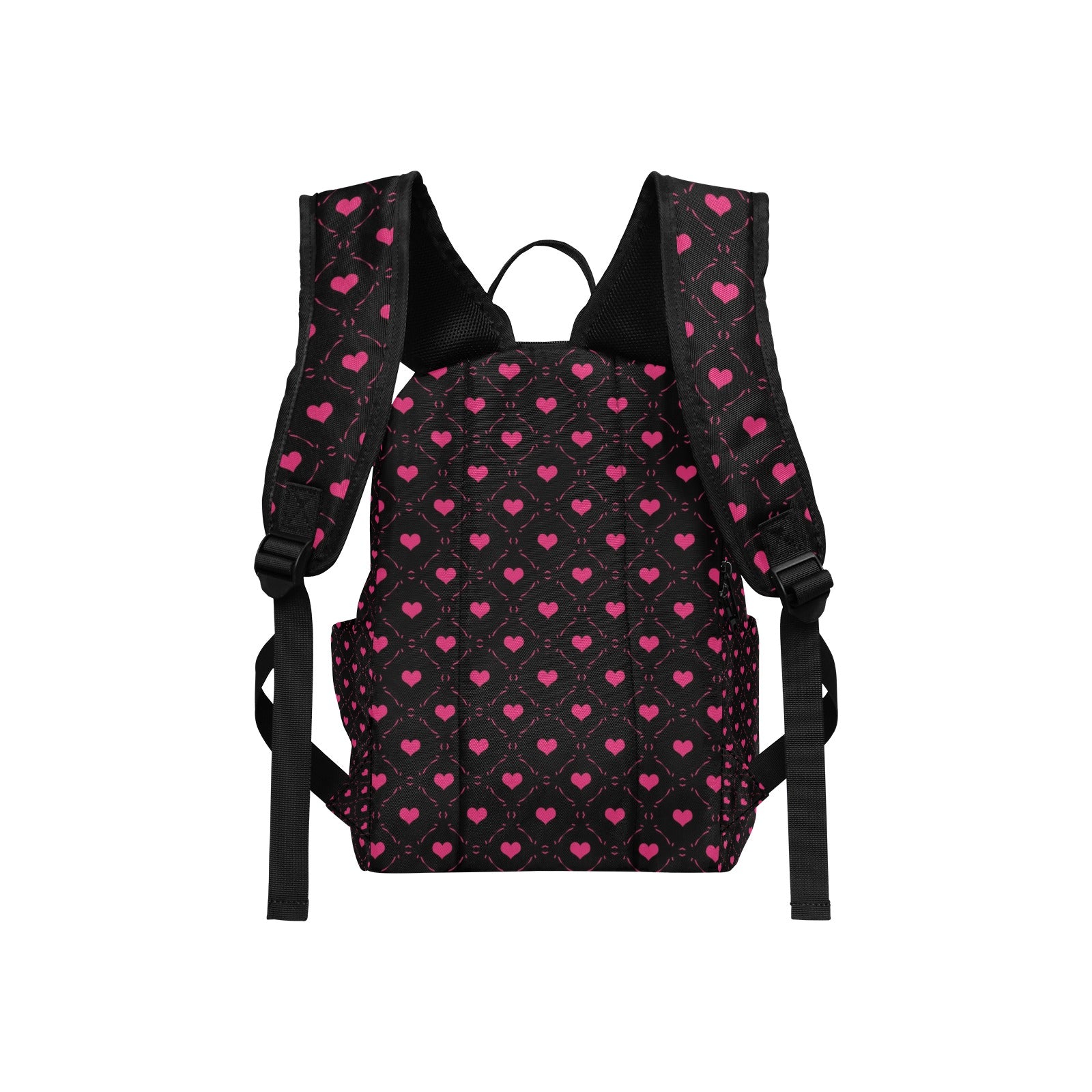 Little Pink Hearts Lightweight Casual Backpack for Women - Cute School Bag, Travel Daypack for College, Work & Everyday Use