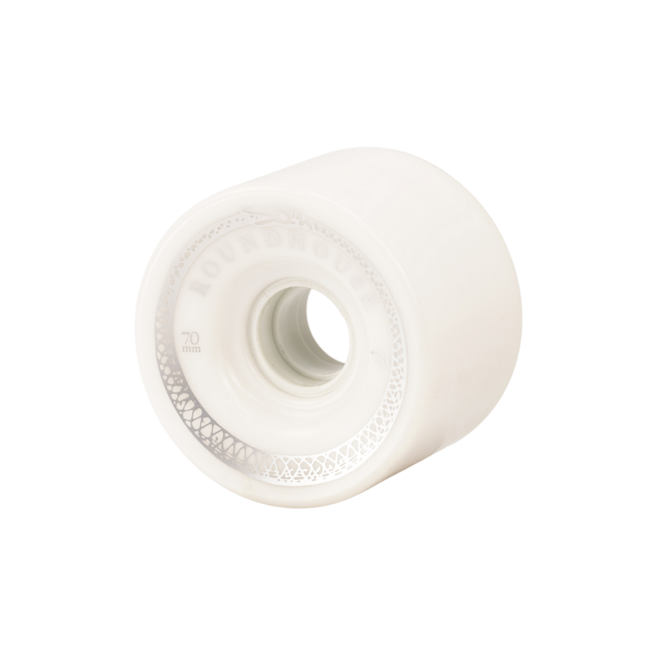 Carver Roundhouse 70mm x 48mm Magnetic Longboard Wheels - Shell White Complete Skateboard Wheel Set for Cruising & Downhill Riding