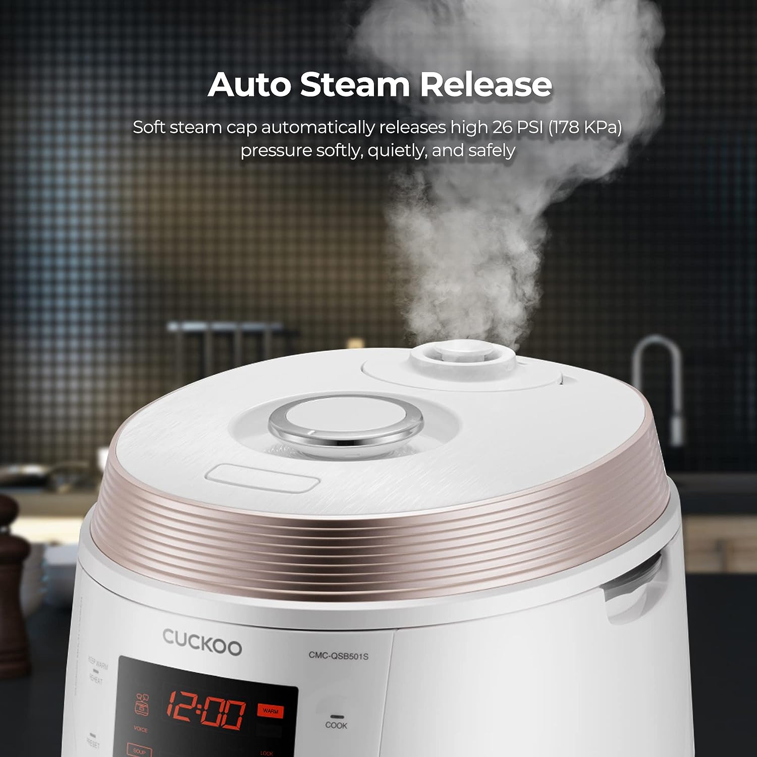 Refurbished 5 Quart Multi-Function Pressure Cooker (CMC QSB501S) - Premium Grade C for Fast Cooking, Meal Prep & Healthy Eating