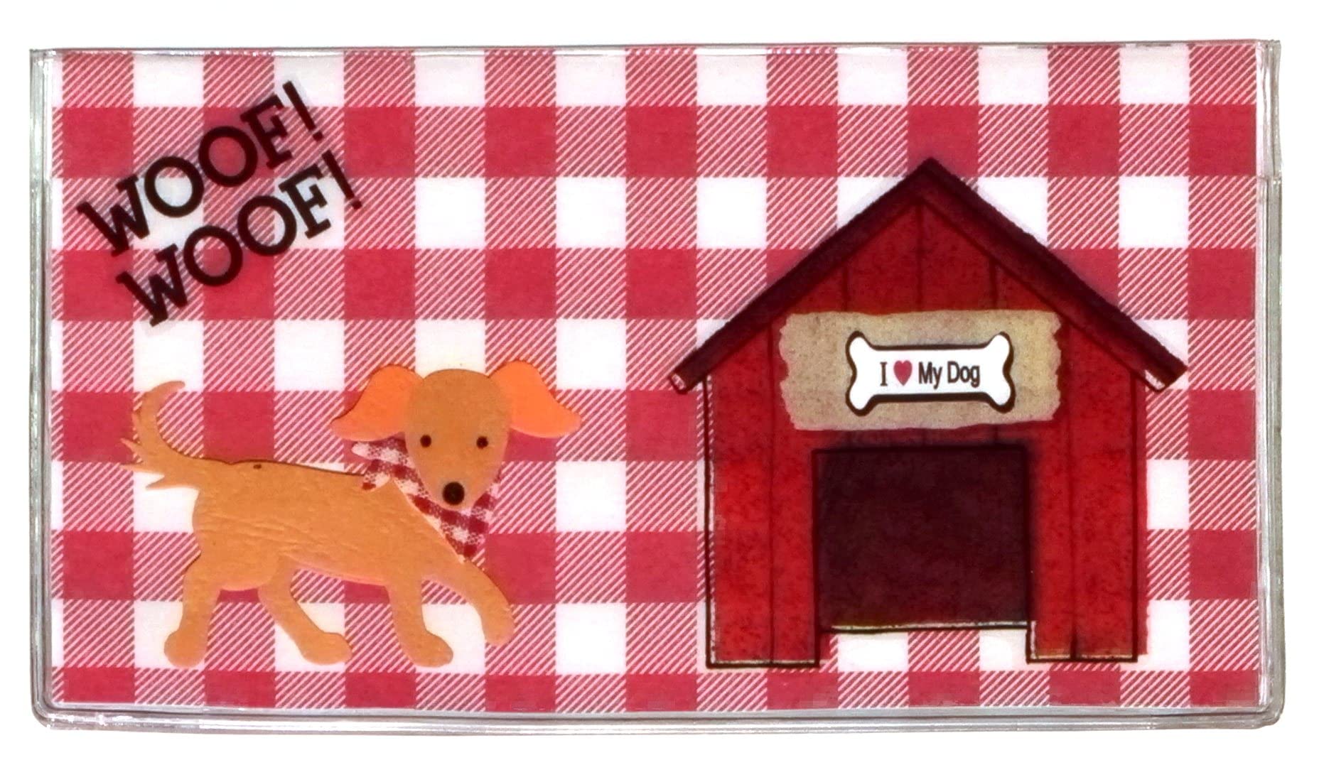 2023-2025 3-Year Pocket Planner with Notepad - Buffalo Check Dog Design | Compact Daily Organizer for School, Work & Personal Scheduling