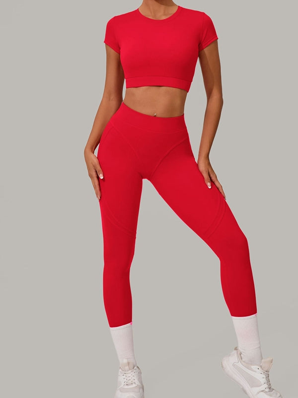 ZASUWA Women's Sexy Round Neck Cropped Short Sleeve T-Shirt - Perfect for Summer Outfits, Casual Wear & Date Nights
