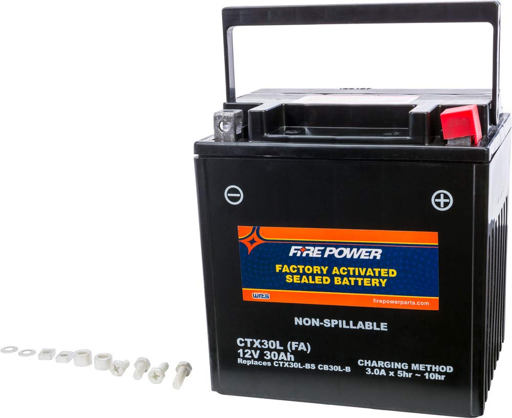 Fire Power Battery CTX30L Sealed Factory Activated - Compatible with Harley-Davidson FLTRSE CVO Road Glide 2001-2009 Motorcycles | Premium Replacement Power Source for Long Rides & Touring