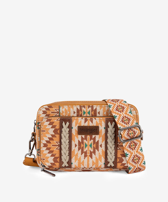 Wrangler Aztec Printed Crossbody Purse - Stylish Boho Shoulder Bag for Women | Perfect for Travel, Shopping & Everyday Use