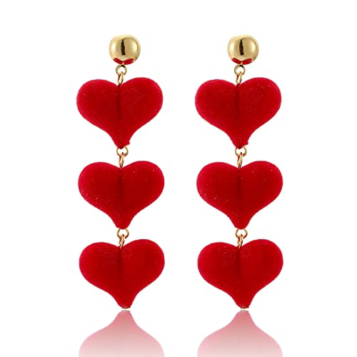 A8:red heart earrings