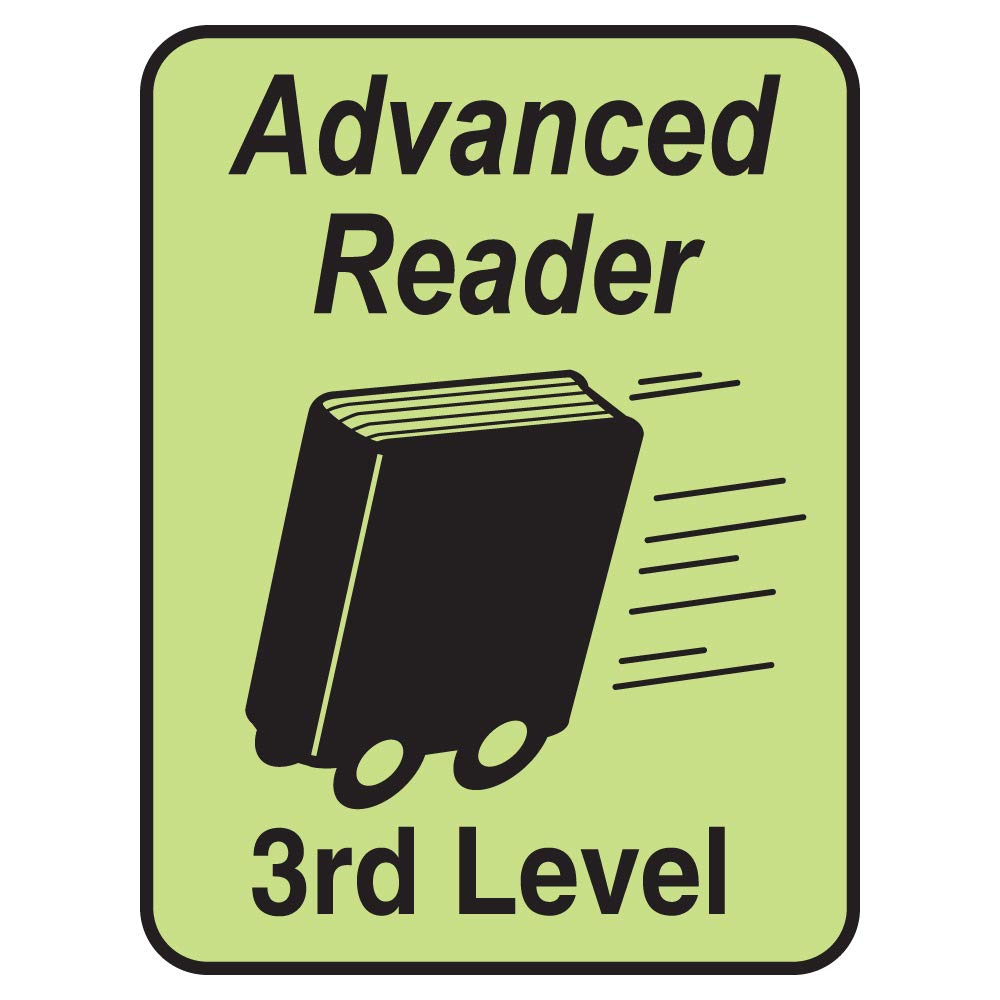 3rd Level Advanced Reader Classification Labels - 250 per Roll with Permanent Adhesive for Classroom Library Organization & Book Leveling