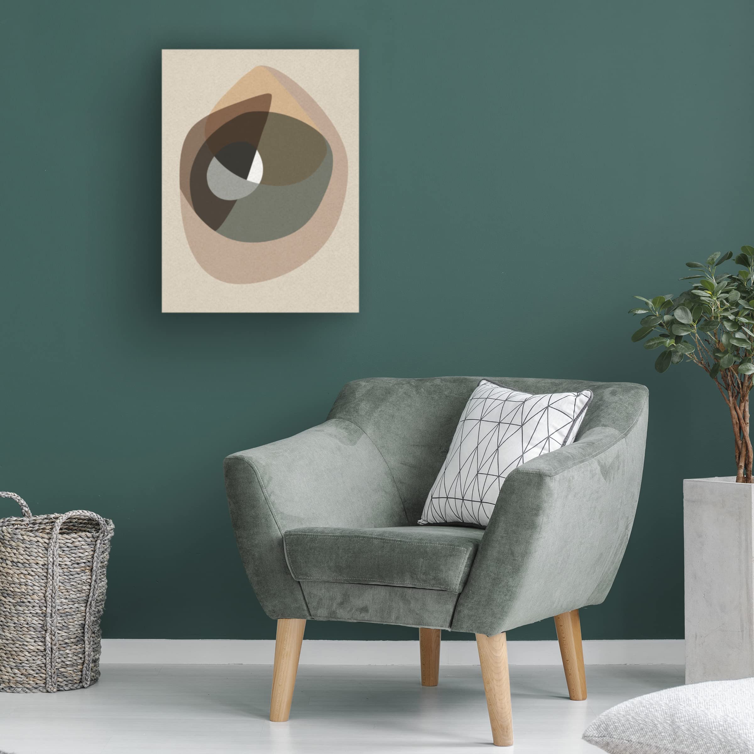 Trademark Fine Art 'Workup 6' Canvas Wall Art by Design Fabrikken - Modern Abstract Painting for Living Room, Bedroom & Office Decor