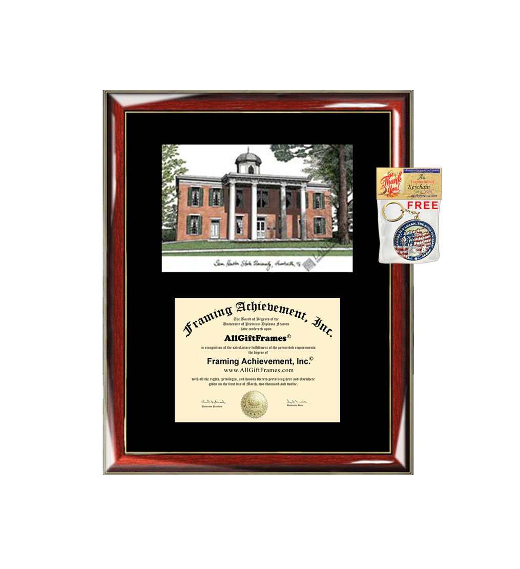 Sam Houston State University Diploma Frame - SHSU Graduation Certificate Display with Black Mat - Perfect for Wall Mounting, Office Decor & Alumni Gifts