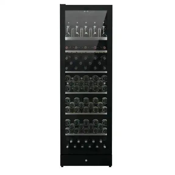 Vintec 198 Bottle Wine Storage Cabinet - Black VWM198SBA | Premium Wine Cooler for Home, Restaurant & Bar | Large Capacity Wine Fridge with Temperature Control