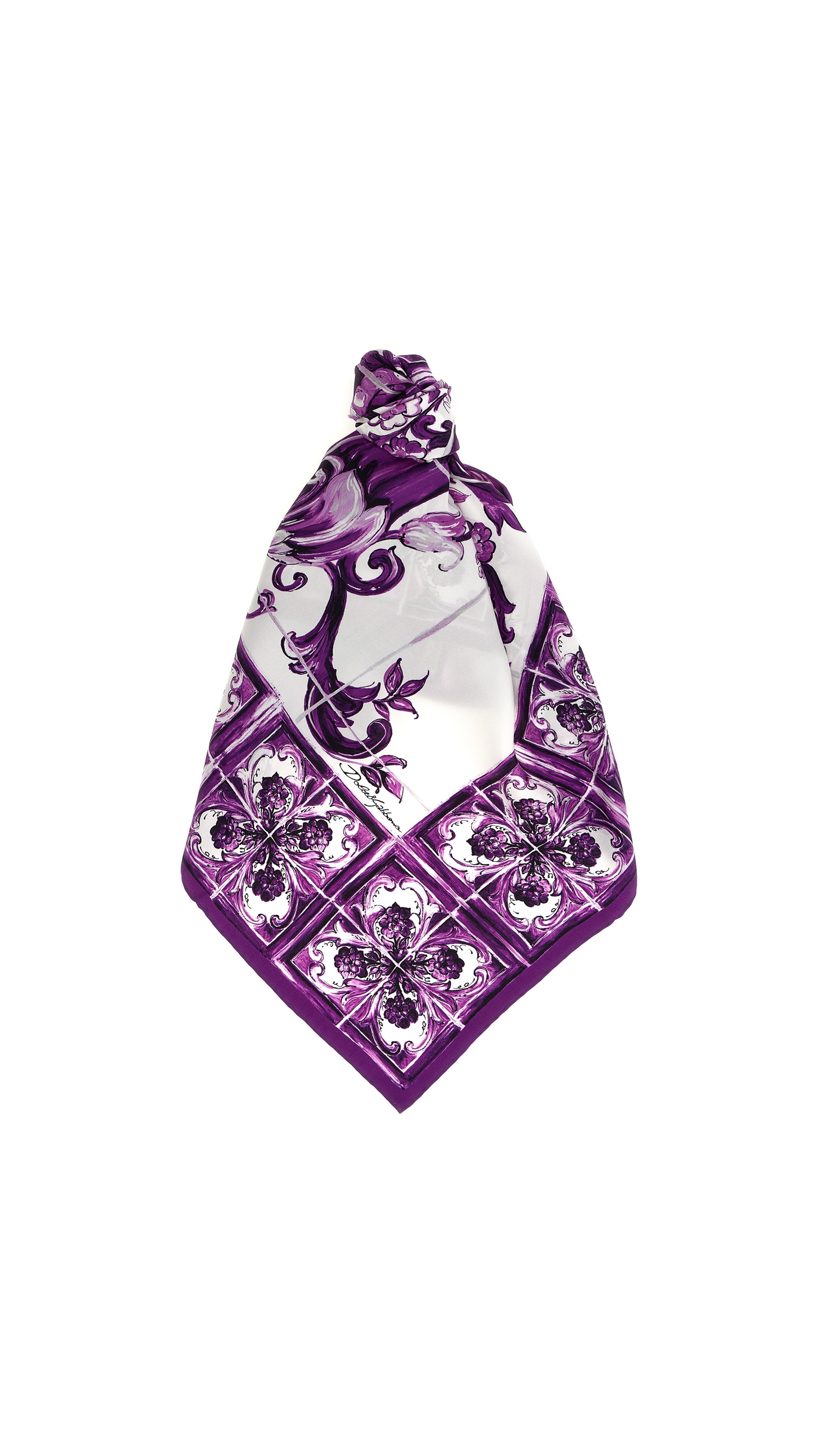 Luxury Silk Twill Foulard Scarf - Elegant Purple Fashion Accessory for Women | Perfect for Office, Parties & Special Occasions