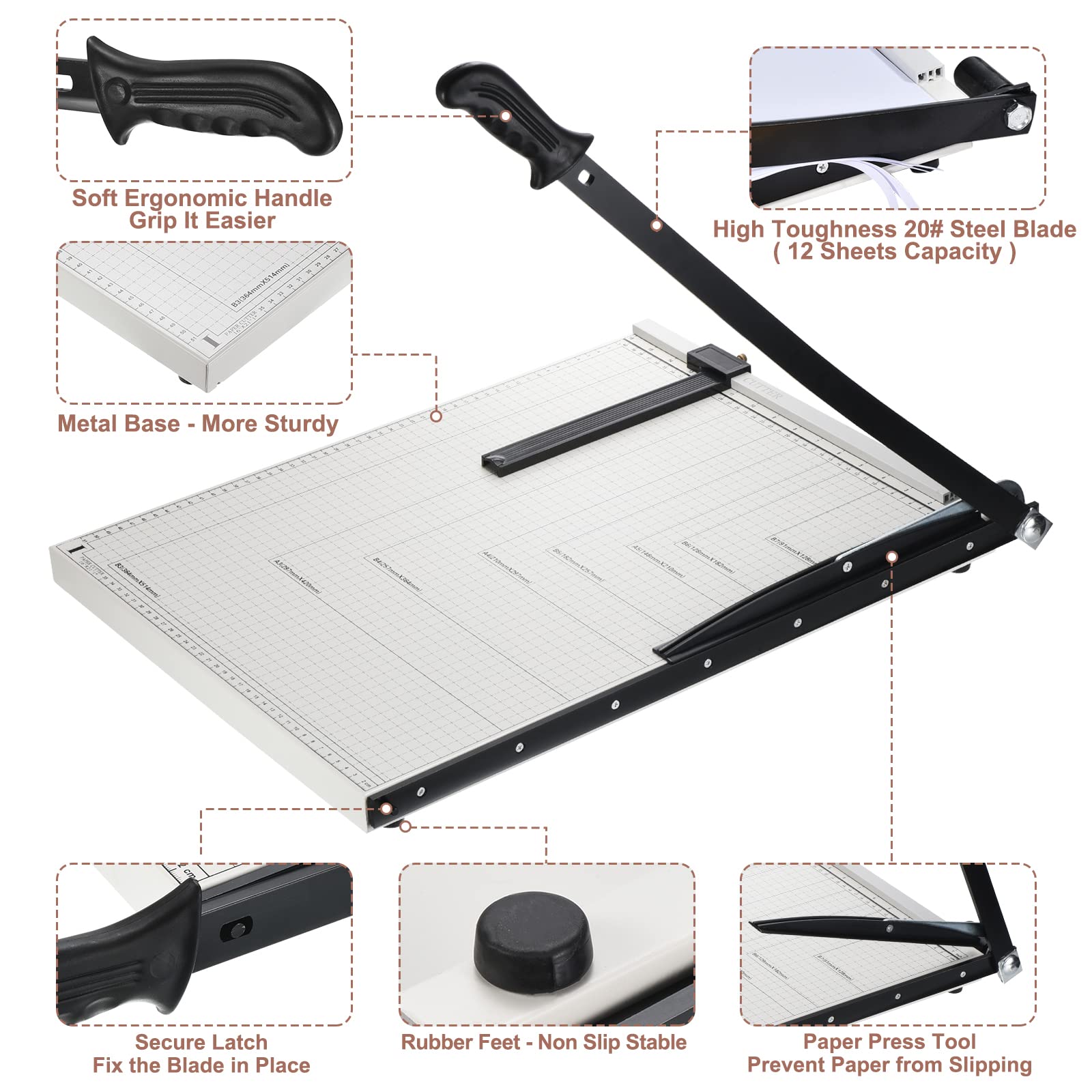 PATIKIL B3 Stack Paper Trimmer - 21