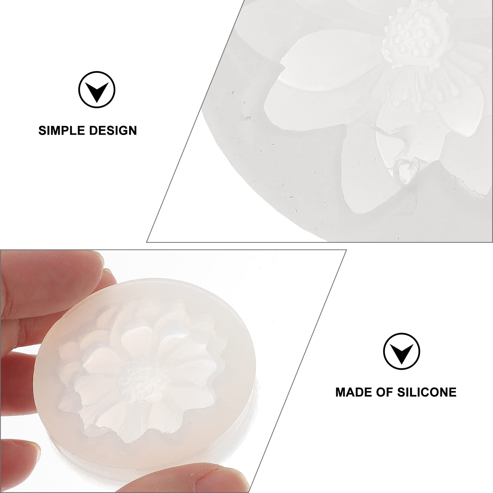 Healifty 3-Piece Silicone Molds for Resin Casting - Lotus Flower & Sunflower 3D Epoxy Molds for DIY Jewelry, Charms, Pendants, Wax Candles & Soap Making - Perfect for Home Decor, Wedding Favors & Craft Projects