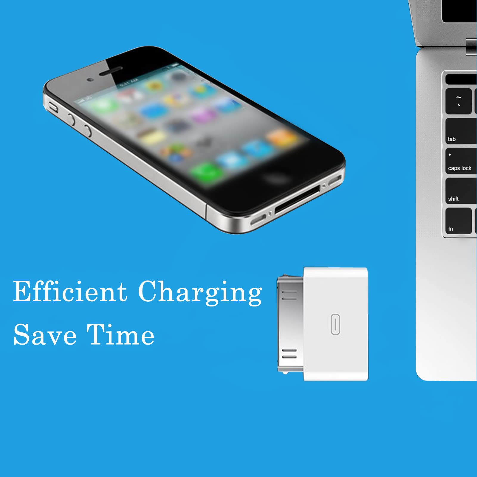 Arbove Lightning to 30 Pin Adapter - 30 Pin Male to Lightning Female Connector for iPhone iPad iPod - Charging & Data Sync Cable - Perfect for Home, Office & Travel Use