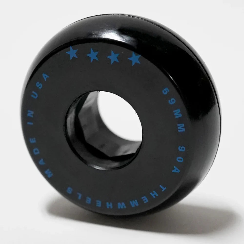 THEM WHEELS 59mm 90a Skateboard Wheels (4 Pack) - Perfect for Street Skating, Park Riding & Smooth Cruising