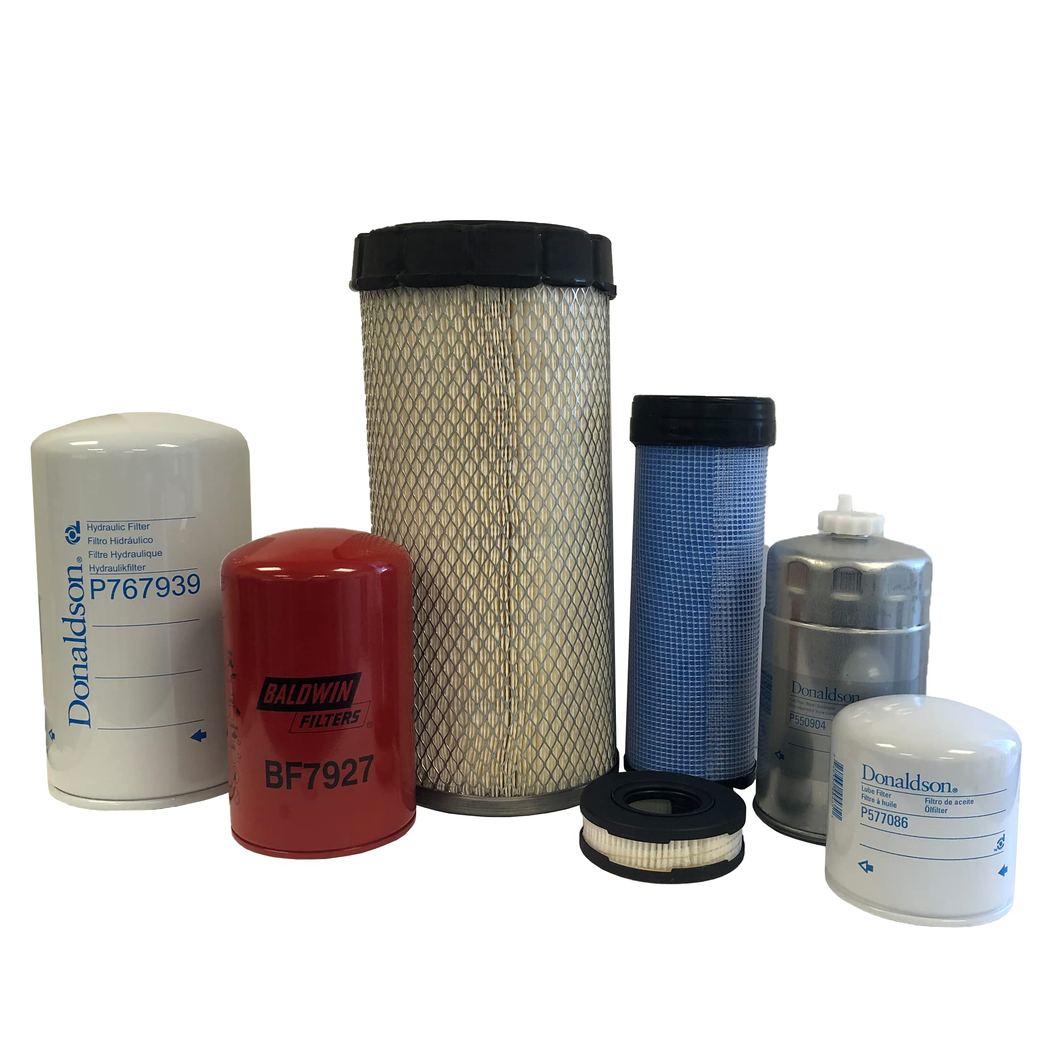 CFKIT Maintenance Filter Kit for NH POWERSTAR 120 Mechanical Tractor (2011-2019) - Air, Oil & Fuel Filters Replacement Set for Farm Equipment Maintenance