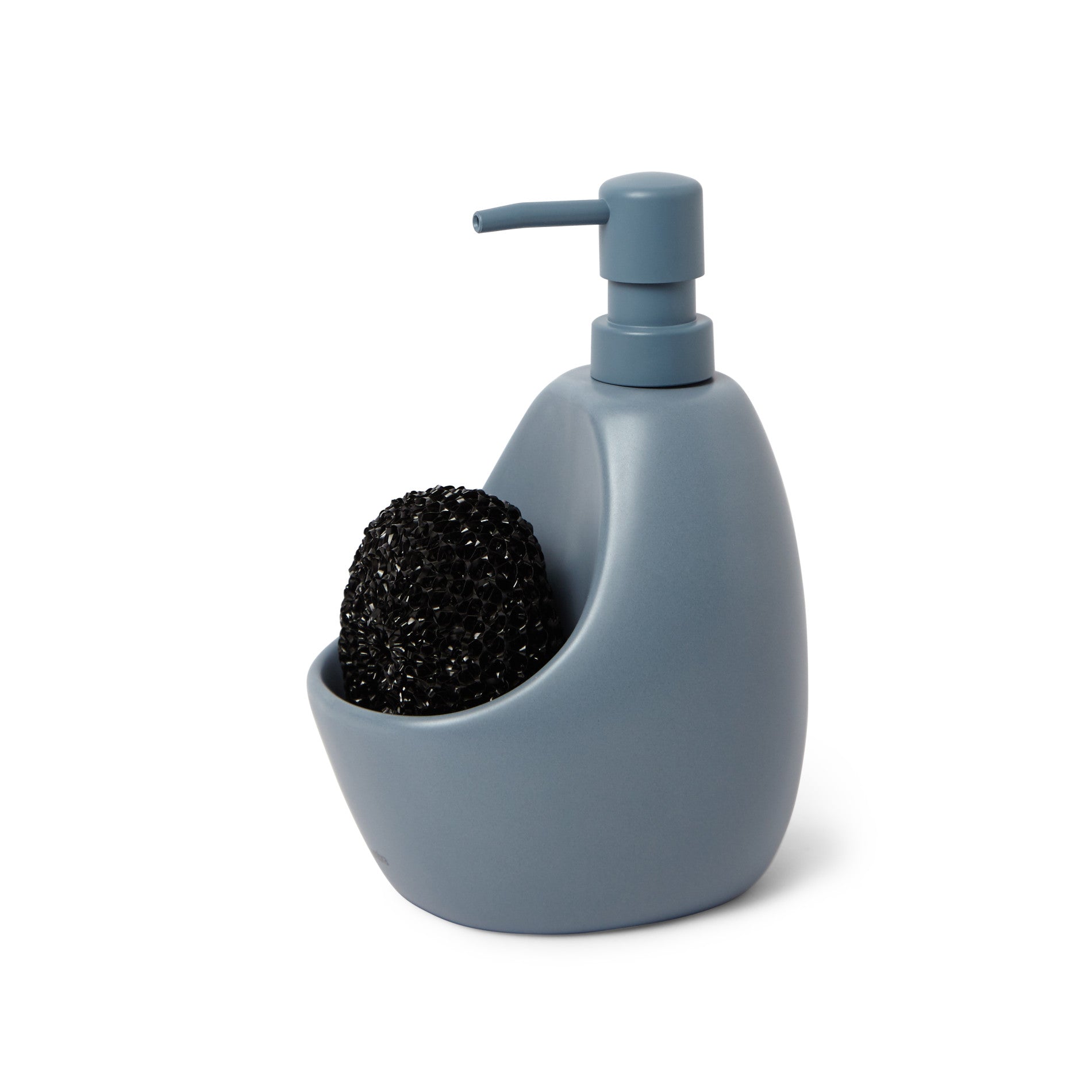 Joey Soap Pump & Scrubby - Hands-Free Foaming Soap Dispenser with Built-in Scrub Brush for Kitchen, Bathroom, and Sink Cleaning (BPA-Free) - Perfect for Dishes, Countertops, and Household Chores