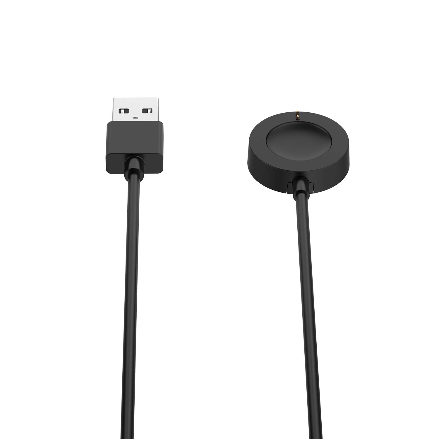 Compatible with Citizen CZ Smart Watch Charger - 3.3ft Fast Magnetic Charging Cable Dock for Citizen CZ Smartwatch (Black & White) - Perfect for Home, Office & Travel Use