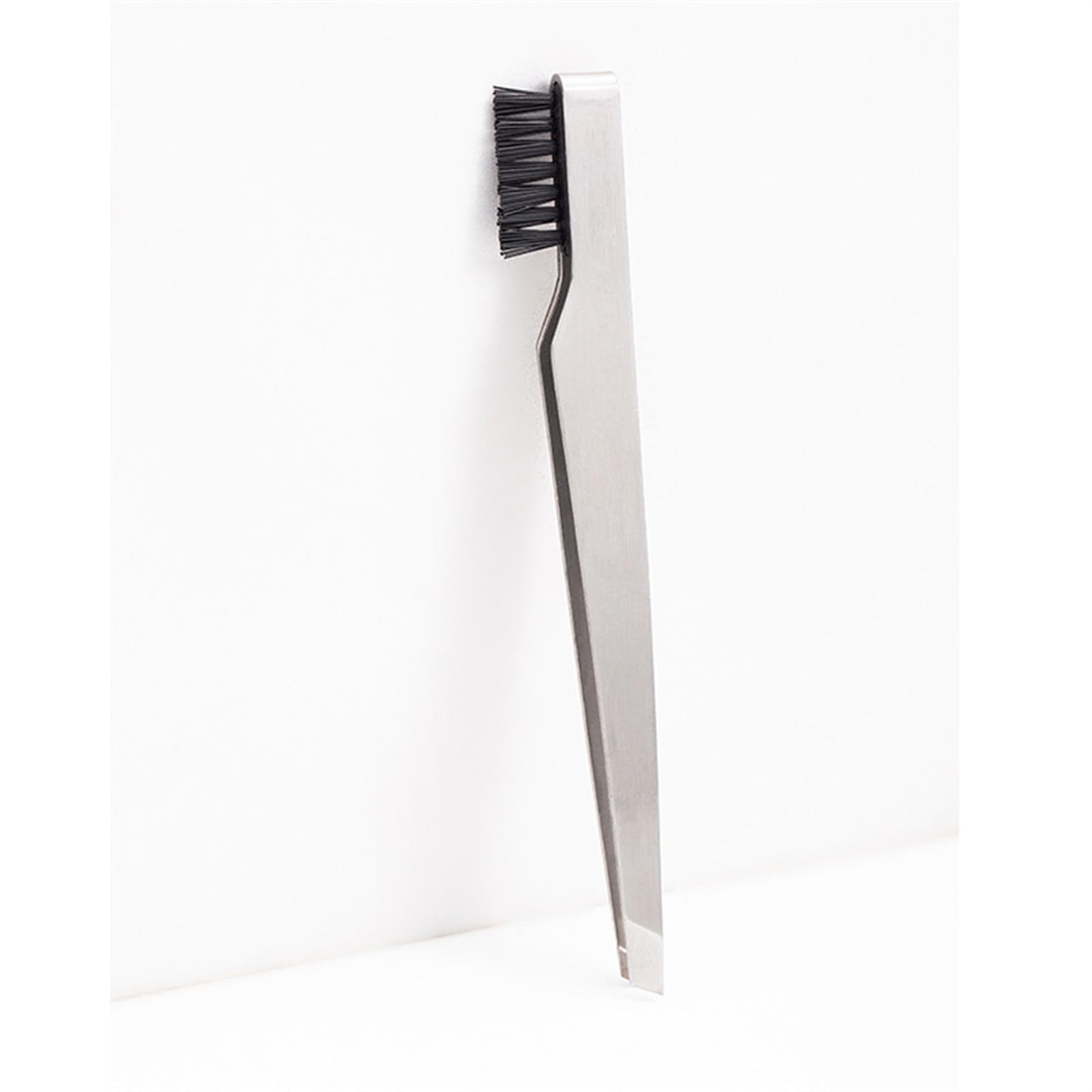 Professional Stainless Steel Hair Removal Tweezers - Precise Eyebrow Trimming & Plucking Tool for Eyebrows, Facial Hair & Beard Grooming | Perfect for Home Salon, Travel & Makeup Kit (Silver)