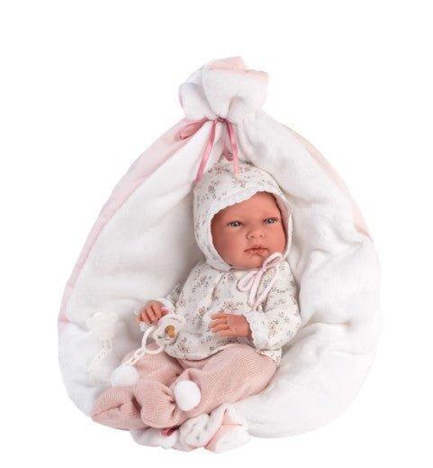 Baby Doll Nikki with Reversible Blanket - Soft Cuddly Toy for Kids, Perfect for Playtime, Naptime & Gift Giving