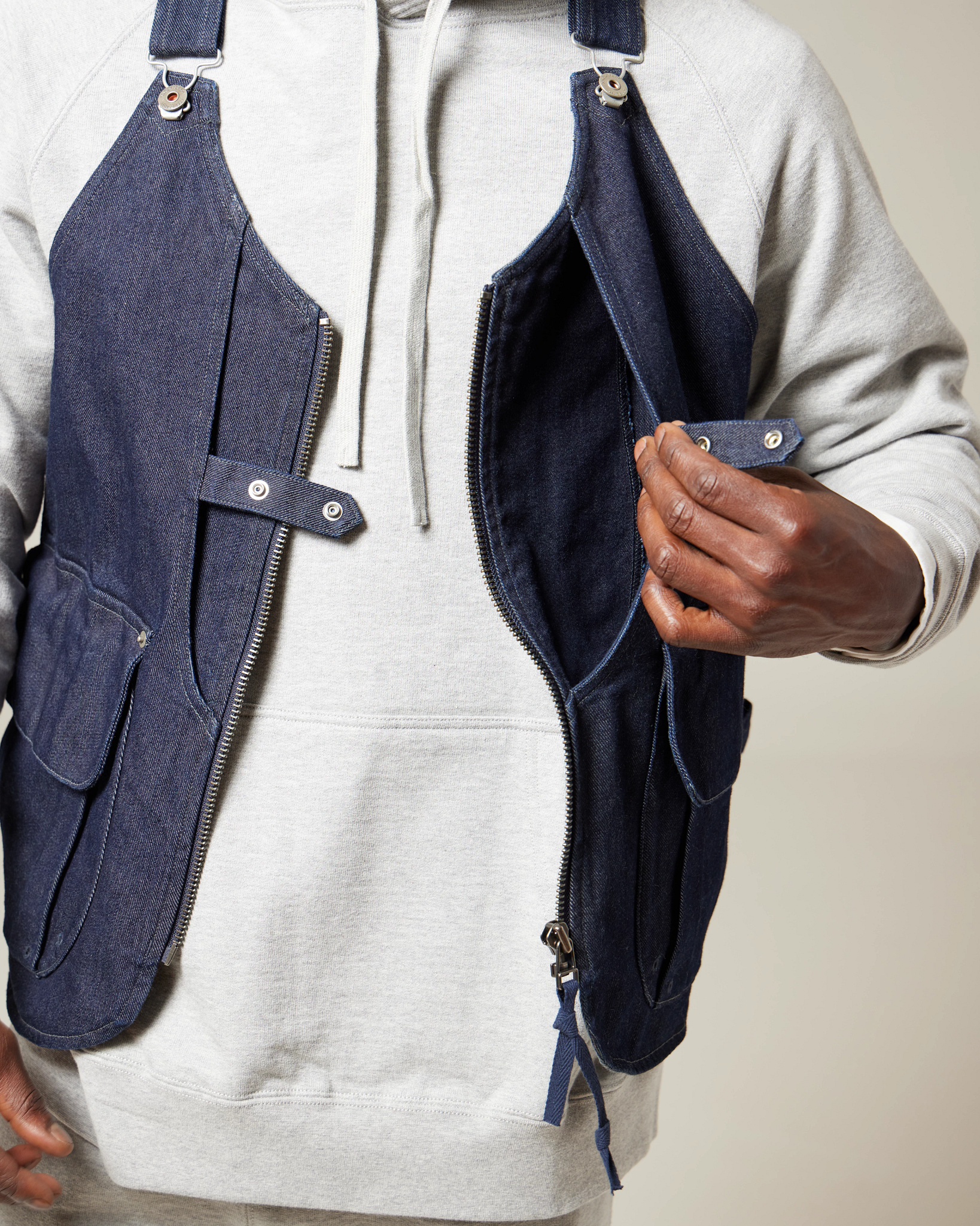 Takibi Denim Vest for Men & Women - Lightweight Distressed Denim Jacket with Front Pockets - Perfect for Casual Outfits, Streetwear, and Outdoor Adventures