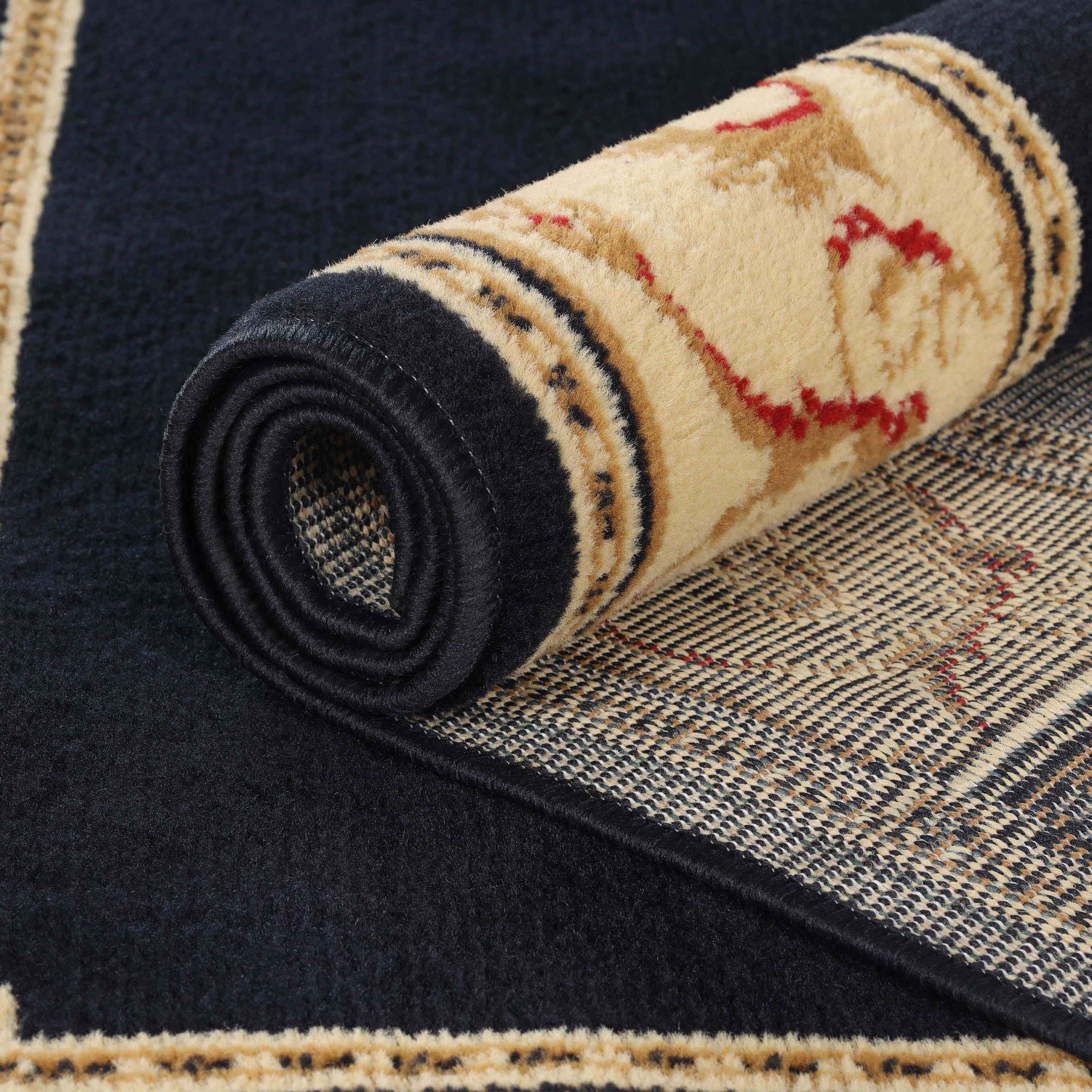 Large Medallion Modern Bohemian Indoor Area Rug or Runner - Perfect for Living Room, Bedroom, and Hallway Decor