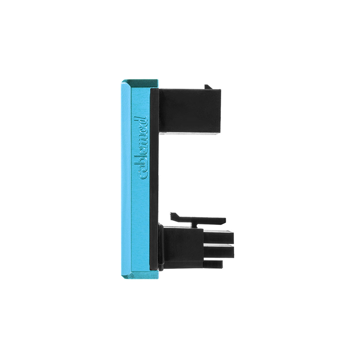 CableMod 12VHPWR 180 Degree Angled Adapter v1.1 - Variant A (Light Blue) | PCIe 5.0 GPU Power Connector for RTX 4090/4080 | Safe Cable Management Solution for Gaming PC & Workstation Builds