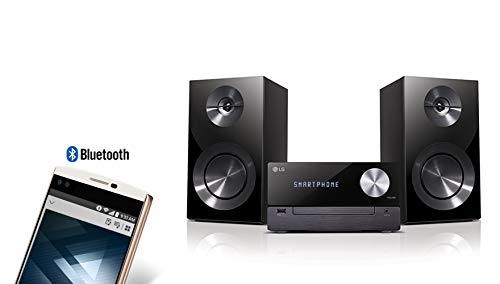 LG CM2460DAB Premium Micro Hi-Fi Audio System with CD Player, Bluetooth, and DAB Radio - Perfect for Home Entertainment, Bedroom, and Office Use