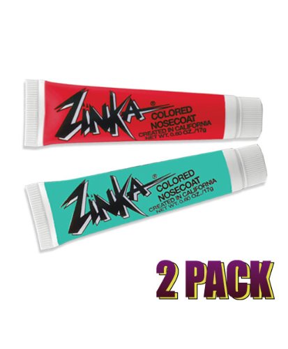 Zinka 2 Pack Colored Sunscreen Stick - Teal & Red for Face & Body - Waterproof SPF Protection for Swimming, Beach, Sports & Outdoor Activities