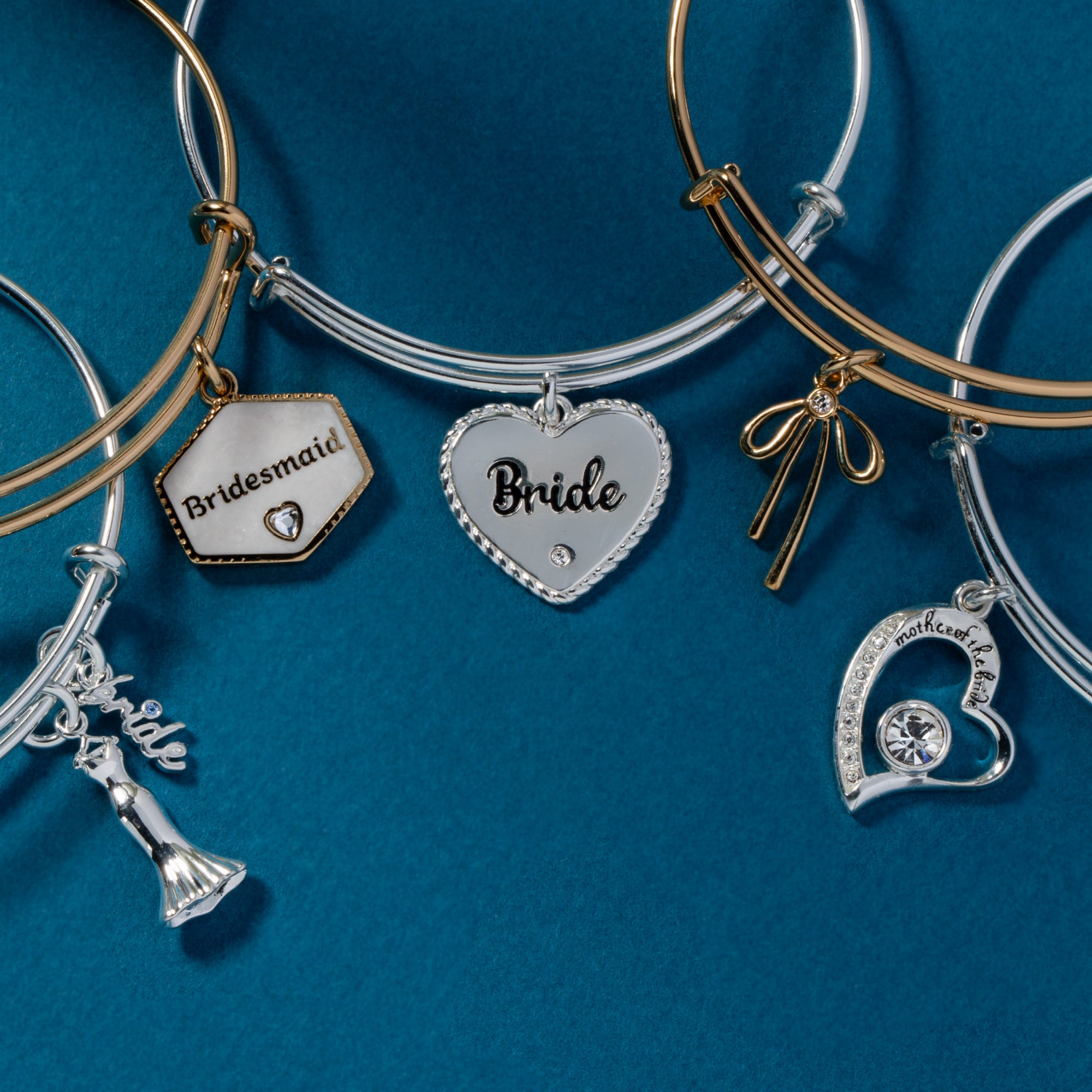 Elegant Bridal Wedding Bangle Set - Vintage Charm Bracelet for Bride, Bridesmaid & Wedding Party - Perfect for Ceremony, Reception & Special Occasions