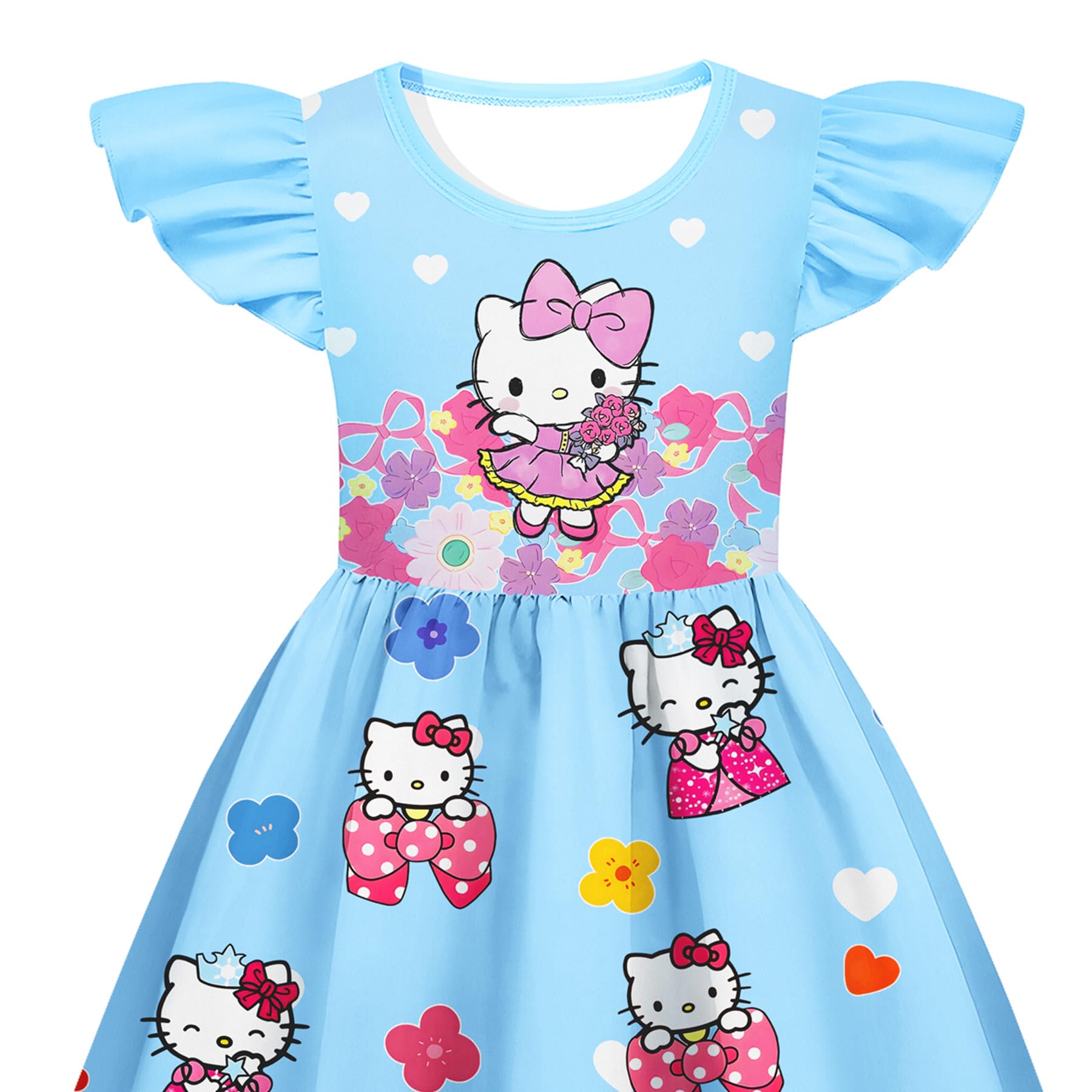 Cute Girls Fancy Dress - Kids Graphic Party Outfit for Christmas, Birthday & Special Occasions | Perfect Gift for Toddlers & Little Girls