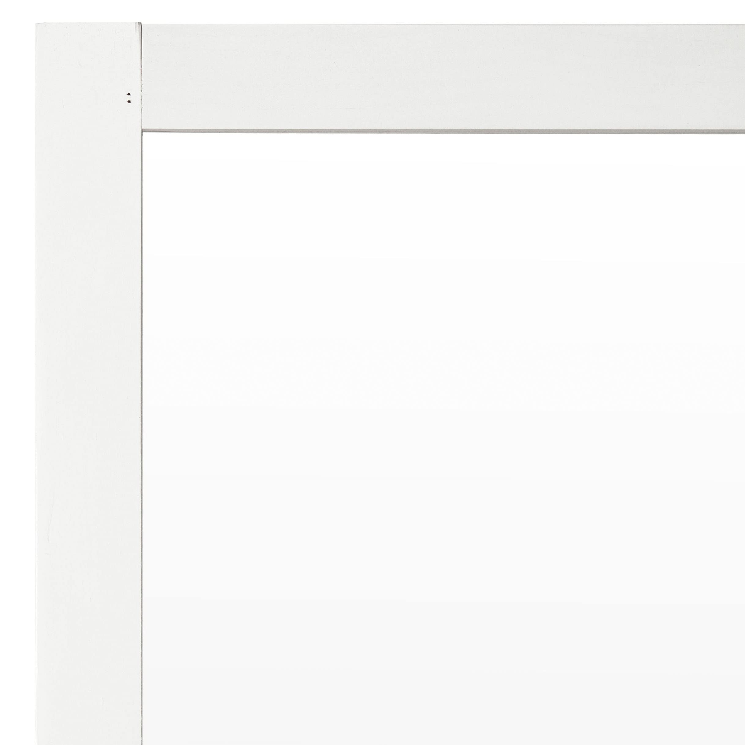 3 ft. Short Clear Plastic Partition White 6 Panel - Office Desk Divider, Social Distancing Screen for Schools, Restaurants & Retail Stores