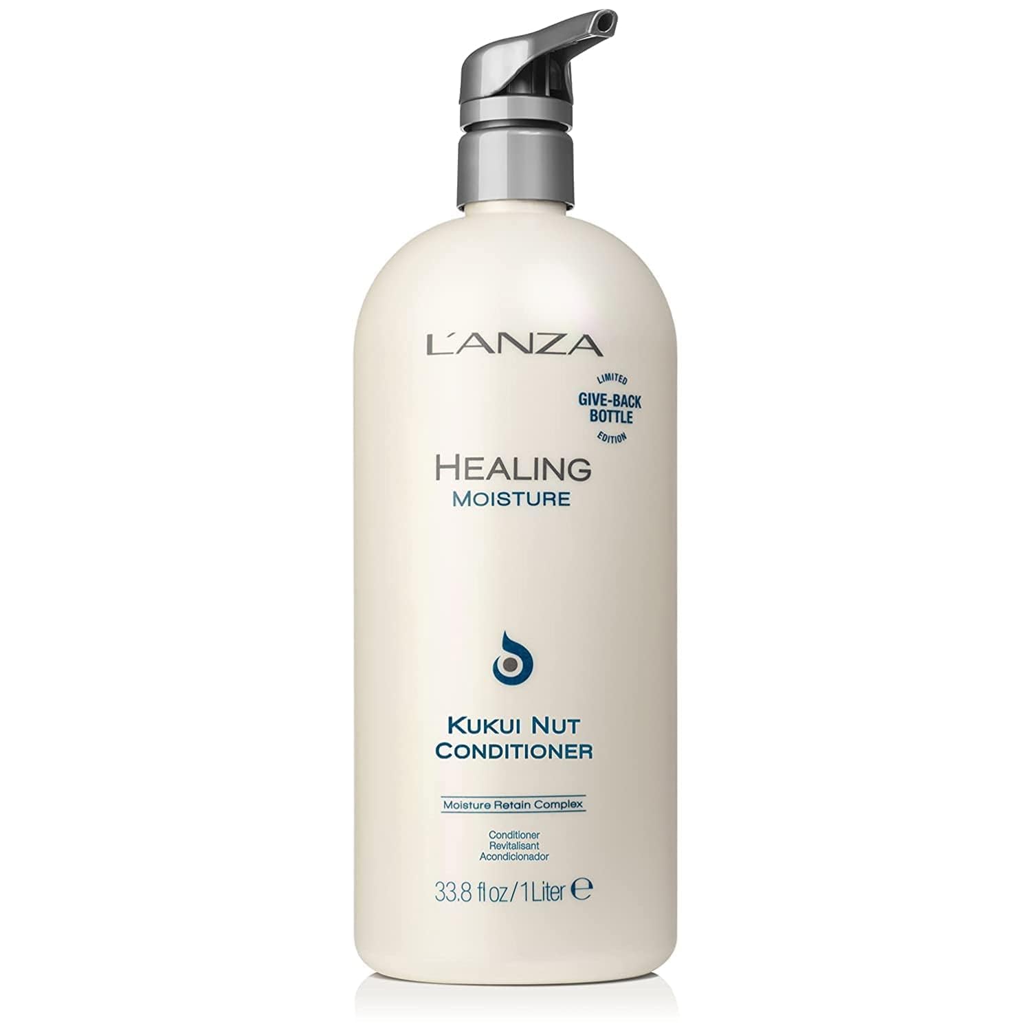 L'ANZA Healing Moisture Kukui Nut Conditioner - Deep Hydrating Treatment for Dry, Damaged Hair | Anti-Frizz, Strengthening Formula | Suitable for All Hair Types | Perfect for Daily Use & Salon-Quality Results