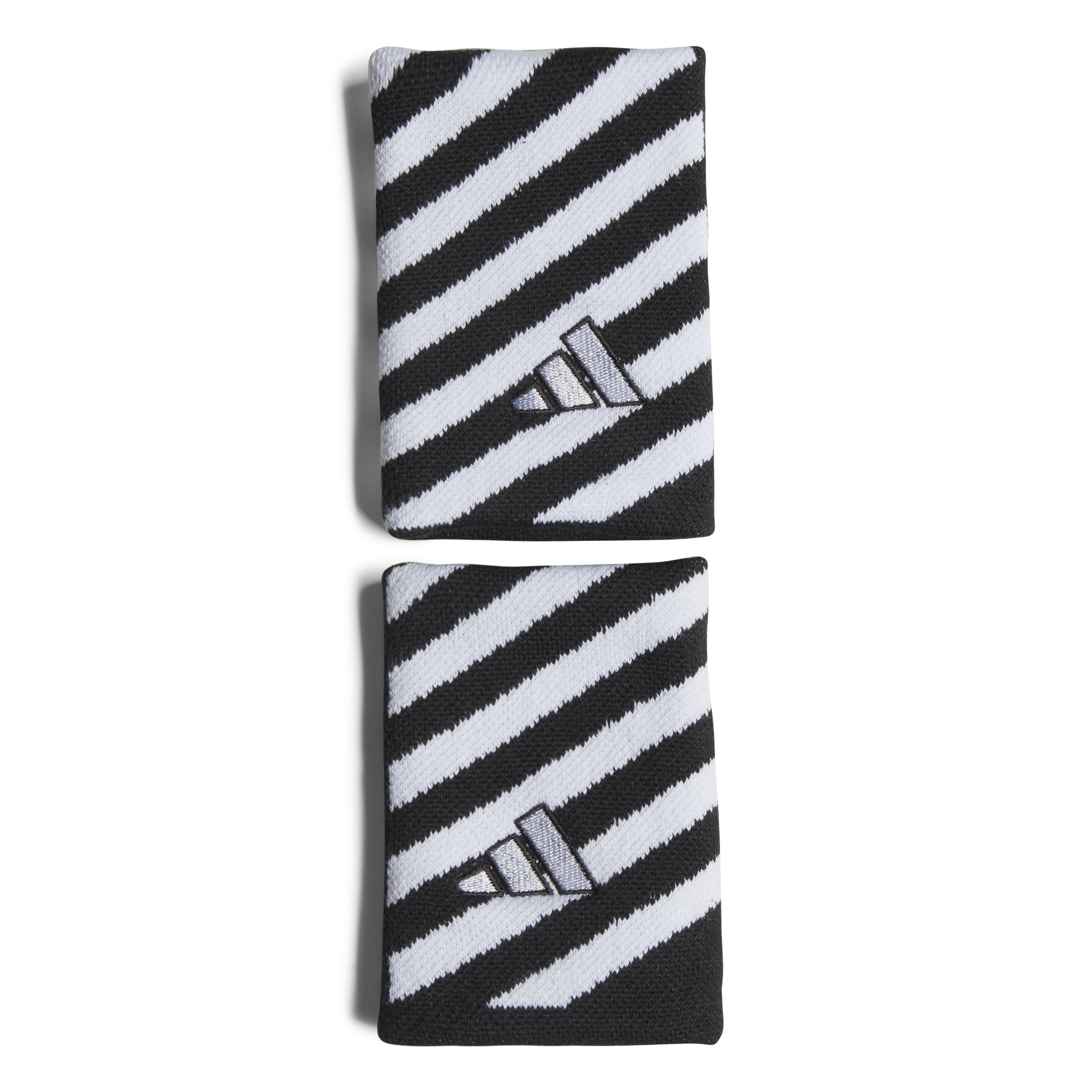 Adidas Interval Large Wristbands - Black/White (110893) | Sweat-Absorbing Fitness & Running Bands for Men & Women | Gym, Workout & Sports Accessories