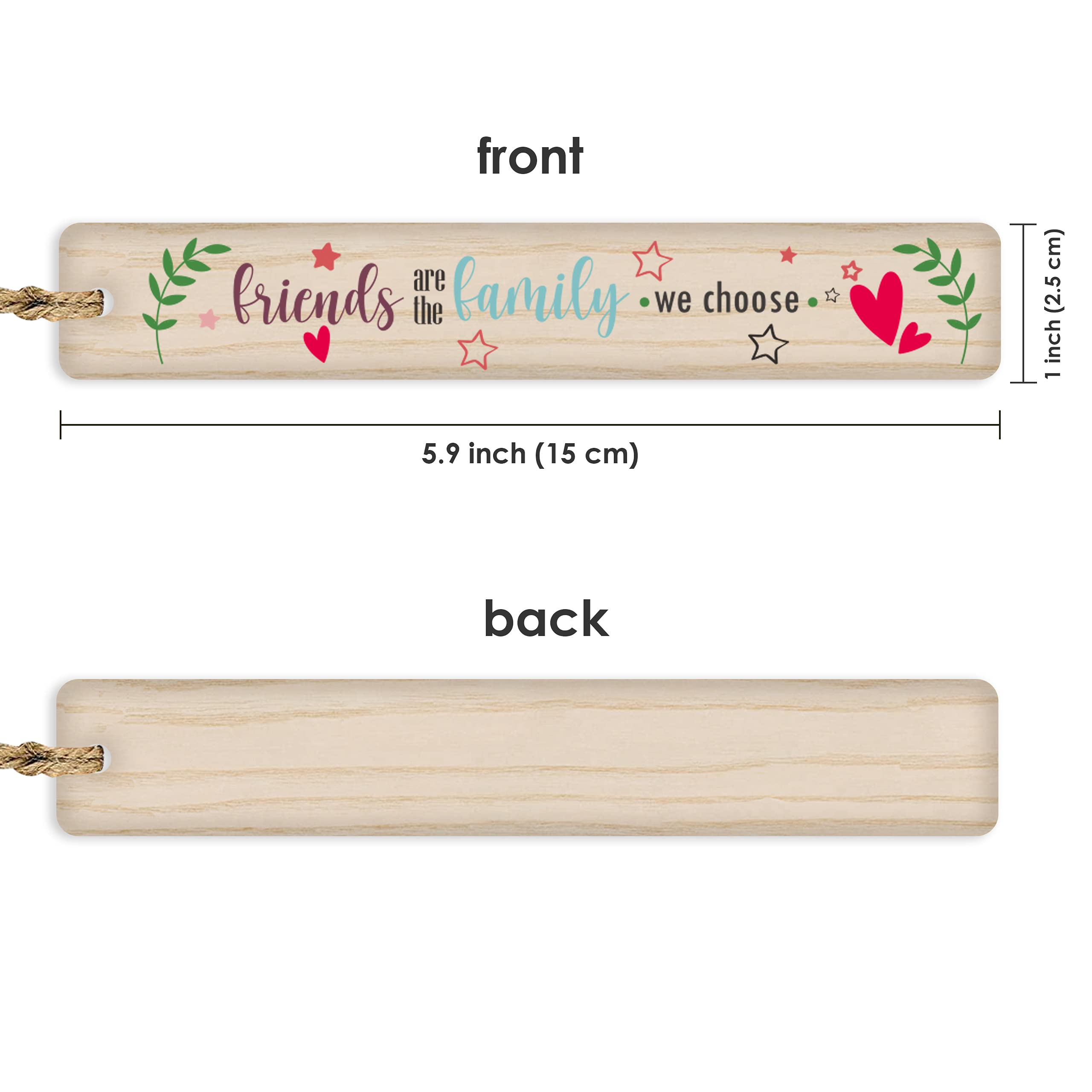 LOVPAIN Handcrafted Wooden Bookmarks - Custom Engraved Antique Style Book Markers for Women & Men - Unique Gifts for Book Lovers - Perfect for Reading, Book Club Gifts & Literary Enthusiasts