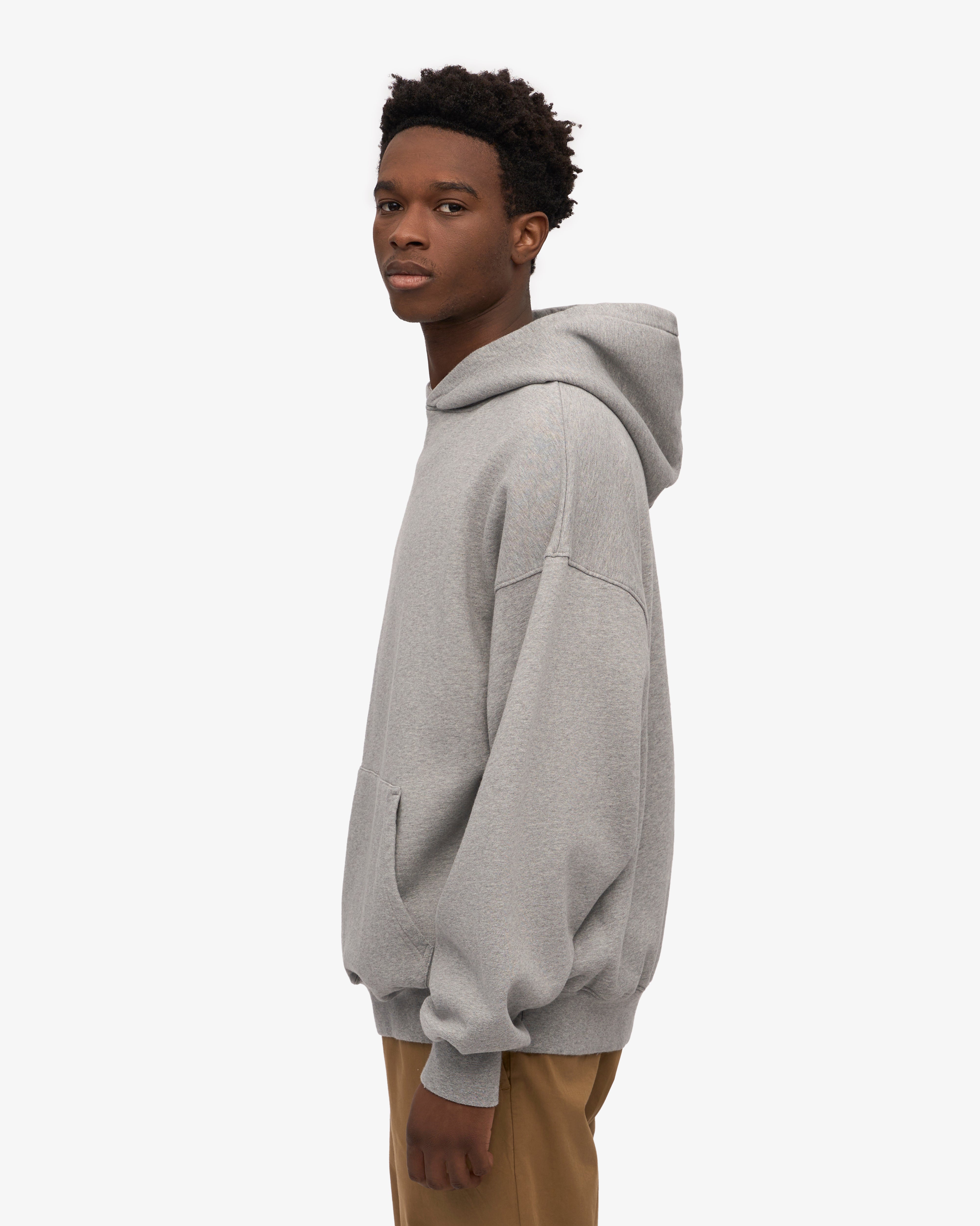 Organic Oversized Hoodie - Heather Grey | Soft & Comfortable Pullover for Men & Women | Perfect for Casual Wear, Lounging & Outdoor Activities