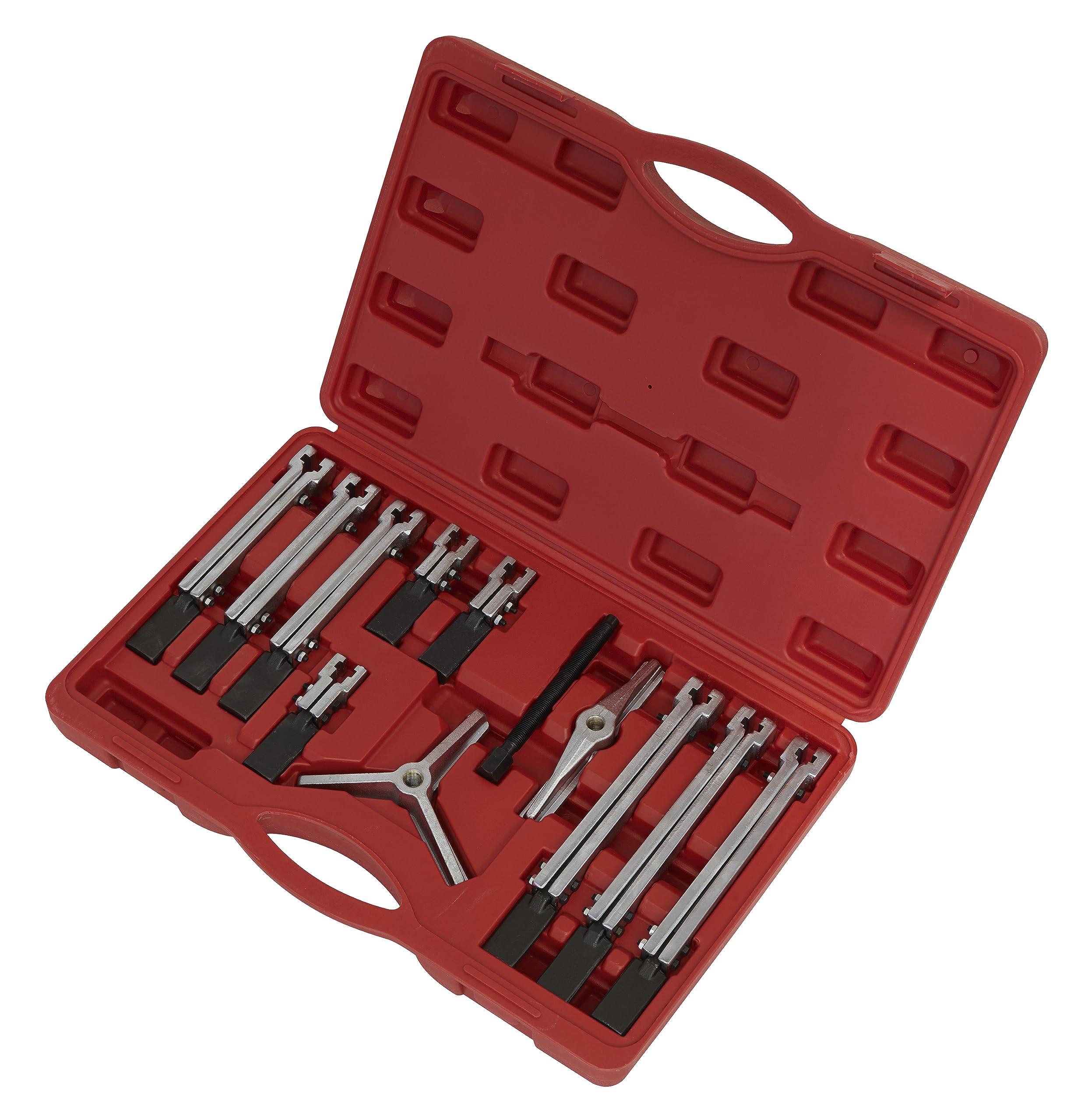 Sealey PS900 12-Piece Bearing & Gear Puller Set - Professional Automotive Tool Kit for Removing Bearings, Gears, and Pulleys (Ideal for Mechanics, DIY Car Repairs, and Industrial Maintenance)