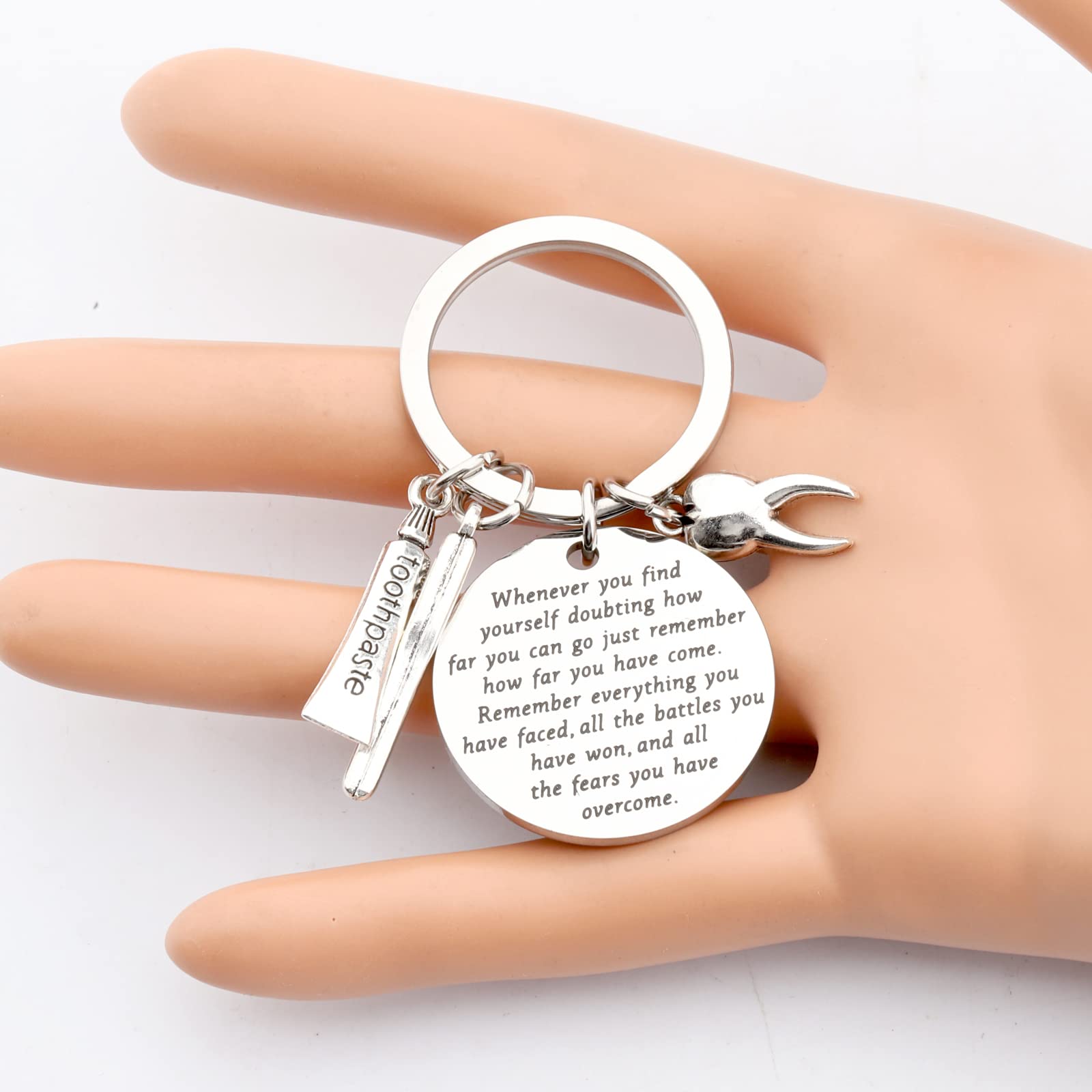 Dental Keychain for Dentists - Inspirational Graduation Gift & Jewelry for Dental Professionals - Perfect for Graduation, Appreciation, and Daily Use