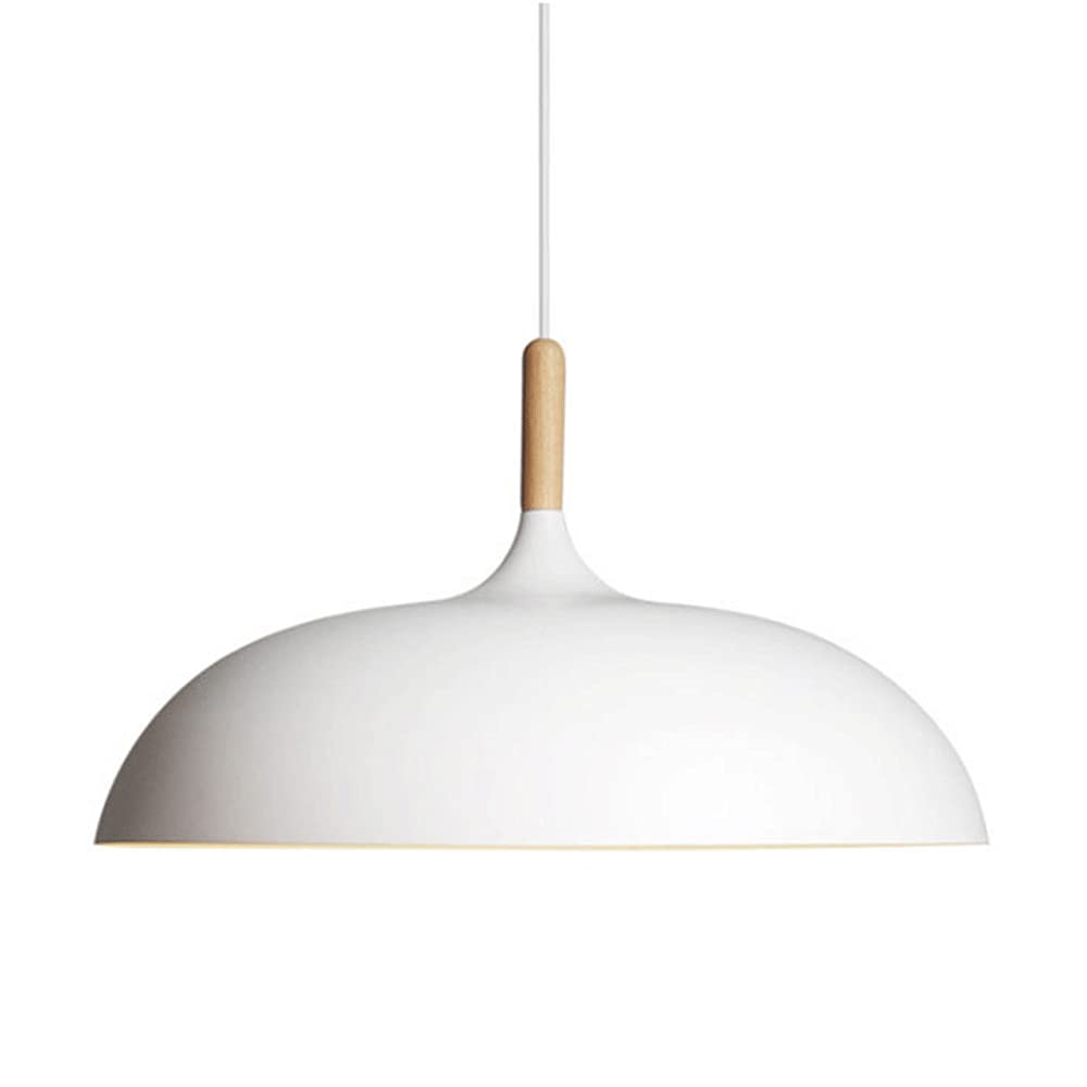 Modern Wooden Pattern E27 Pendant Light - Minimalist Dome Ceiling Lamp for Kitchen Island, Dining Room, Living Room, Bedroom & Coffee Bar | Perfect for Farmhouse, Industrial & Scandinavian Decor Styles
