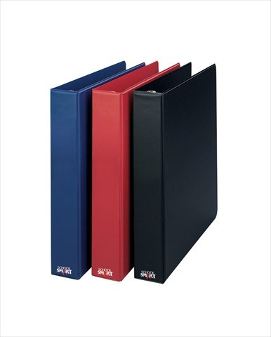 1 Inch Vinyl Round Ring Binder - Black, 3-Ring Notebook Binder for School, Office & Home Organization | Durable & Lightweight for Documents, Reports & Presentations