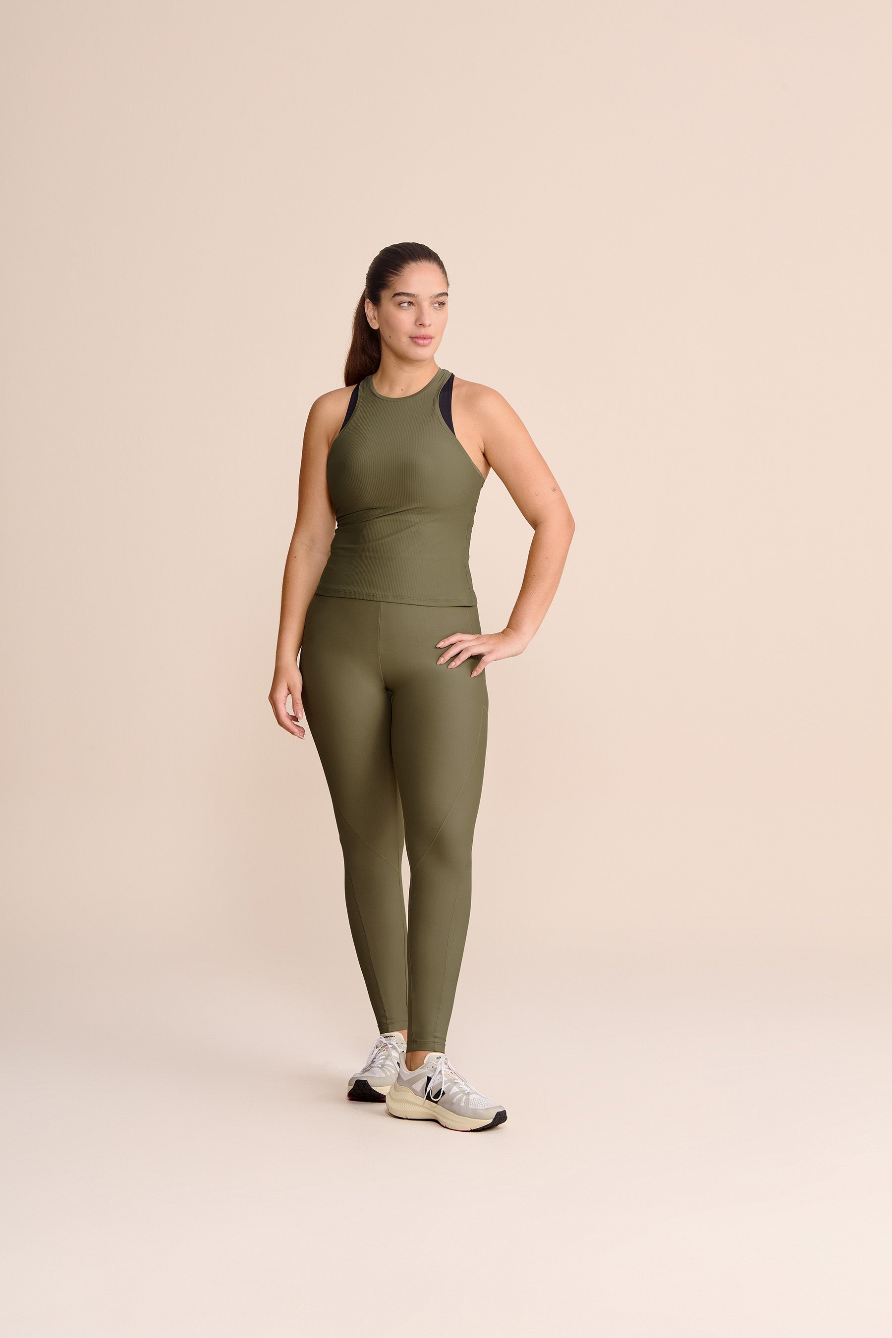 V Clash High Waist Long Leggings for Women - Yoga, Running, Workout & Lounge - Stretchy & Comfortable Activewear