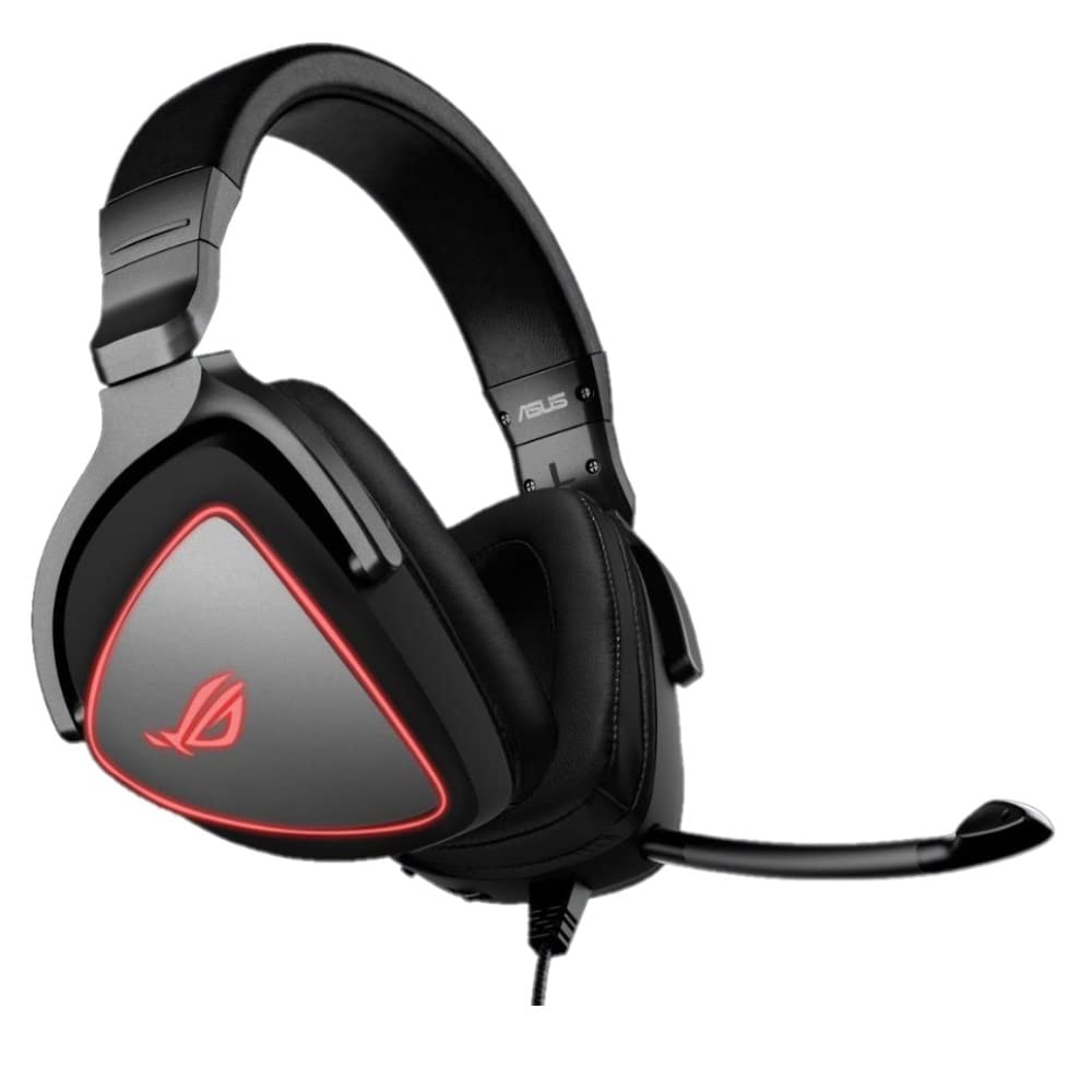 ASUS ROG Gaming Headset with Red LED Lighting Rings, Microphone & USB-C® Connection - Compatible with PC, Mac, Smartphone & Gaming Consoles - Perfect for FPS, MOBA & Streaming Games