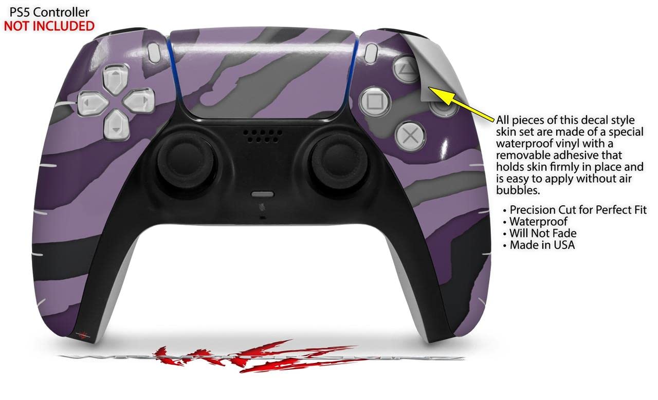 Sony PS5 DualSense Skin Wrap - Camouflage Purple for Gaming Protection