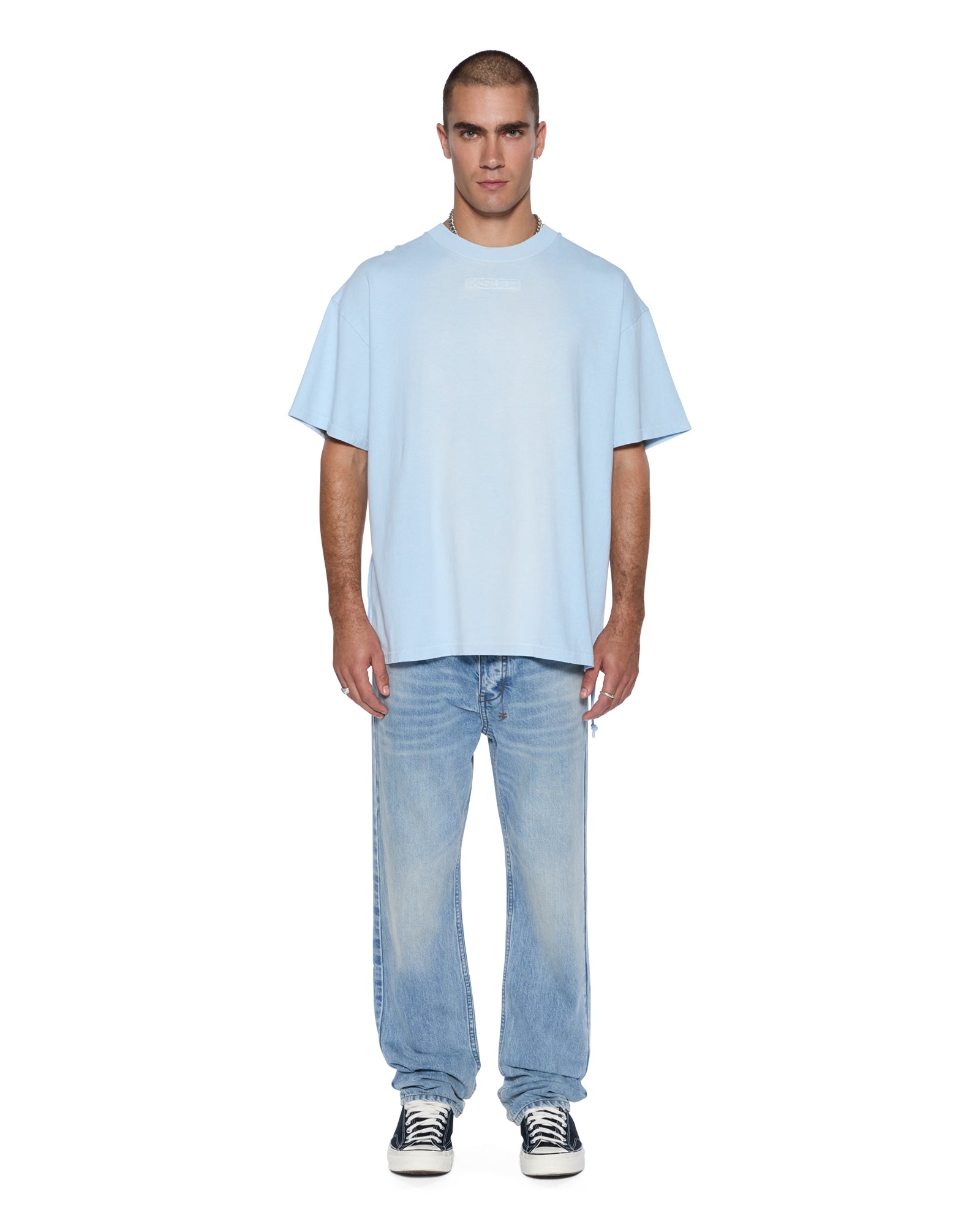 INTRUDER EKCESS Short Sleeve T-Shirt - Ice Mist Color | Men's Streetwear Fashion for Casual Wear & Urban Style