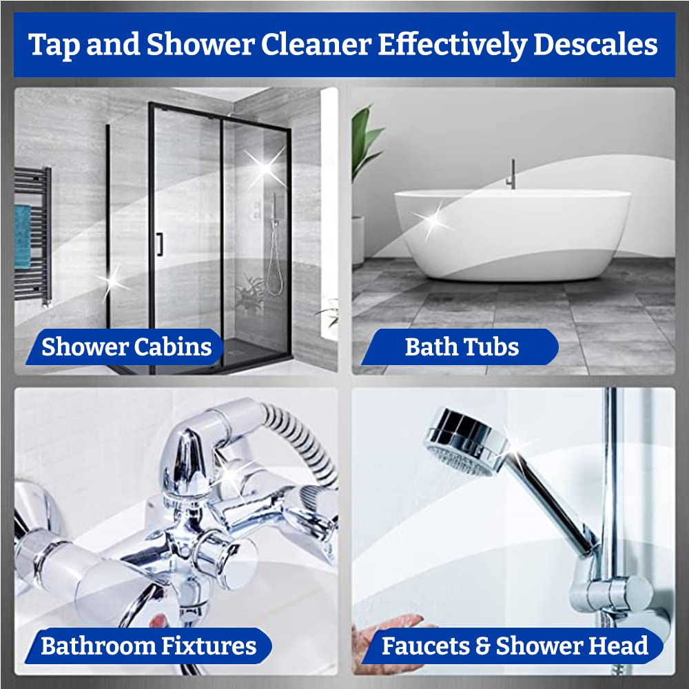 Klenzmo Complete Bathroom Cleaner Kit - 850ml Tile & Bathroom Cleaner + 270ml Tap & Shower Cleaner | All-in-One Bathroom Cleaning Solution for Tiles, Sinks, Showers & Faucets | Perfect for Deep Cleaning & Daily Maintenance