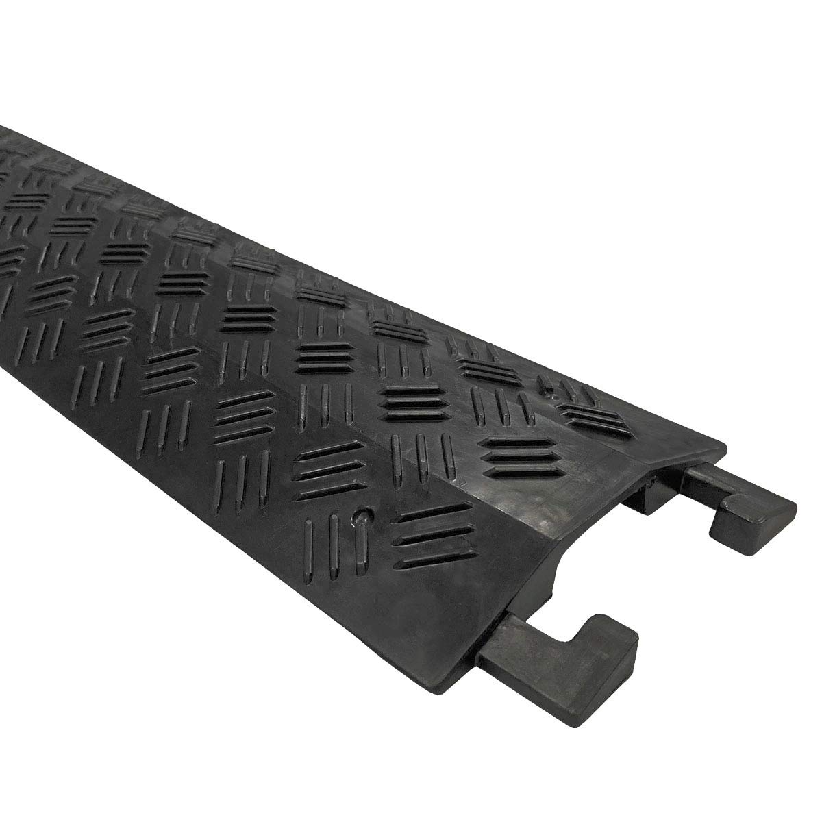 EZ Runner PVC Small Drop Over Cable Ramp Cable Protector - Black (Pack of 3) - Heavy Duty Cord Cover for Home, Office, and Event Safety
