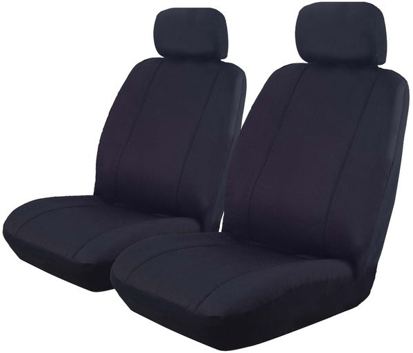 Durable Canvas Seat Covers for Ford Falcon BA BF FG Sedan (2002+) - Airbag Compatible Black Front & Rear Set | Perfect for Daily Commuting & Road Trips