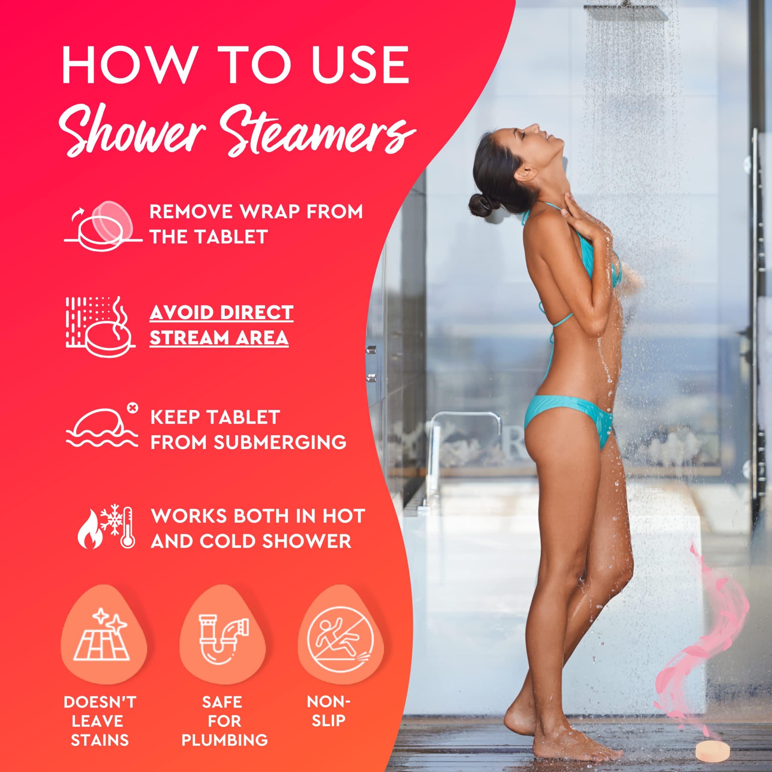 Cleverfy Aromatherapy Shower Steamers - 6 Pack Relaxing Shower Bombs with Essential Oils for Stress Relief & Spa Experience | Perfect for Self-Care, Gift Giving & Bathroom Relaxation